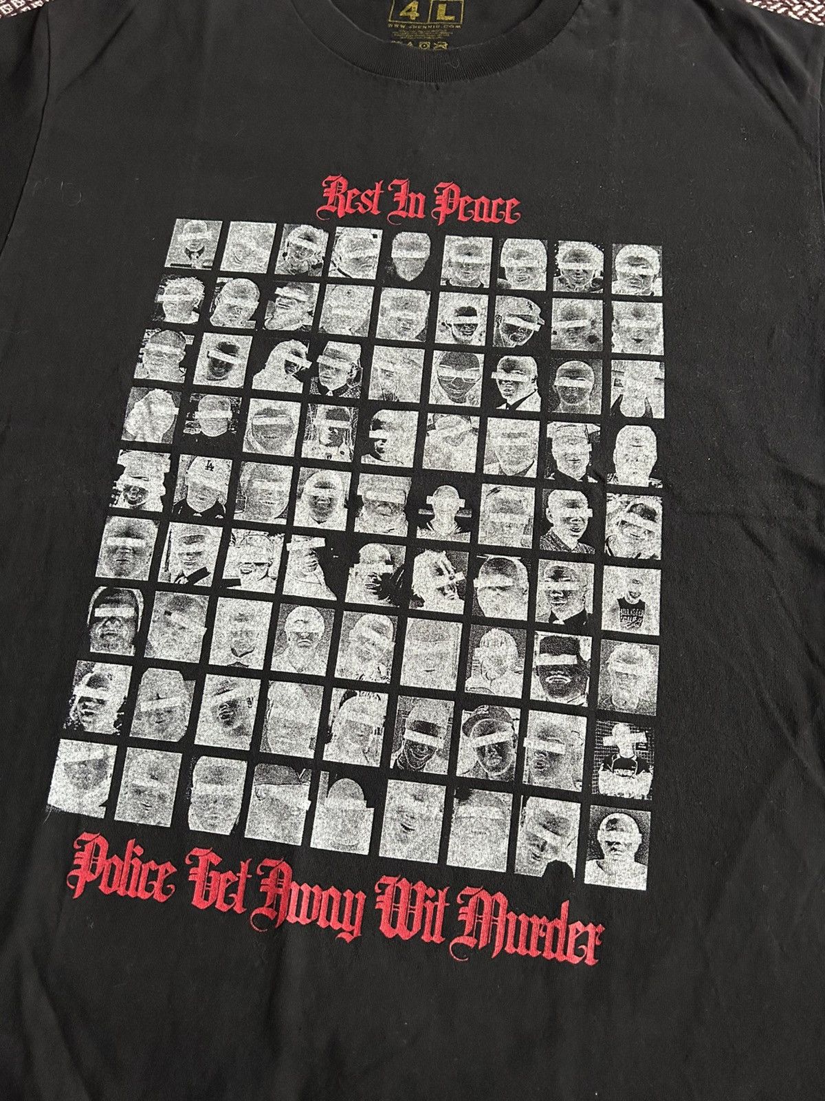 Band Tees × Vintage 4-Hunnid Police Get Away Vintage T-shirt Skateboarding Merch Size US L / EU 52-54 / 3 - 3 Thumbnail