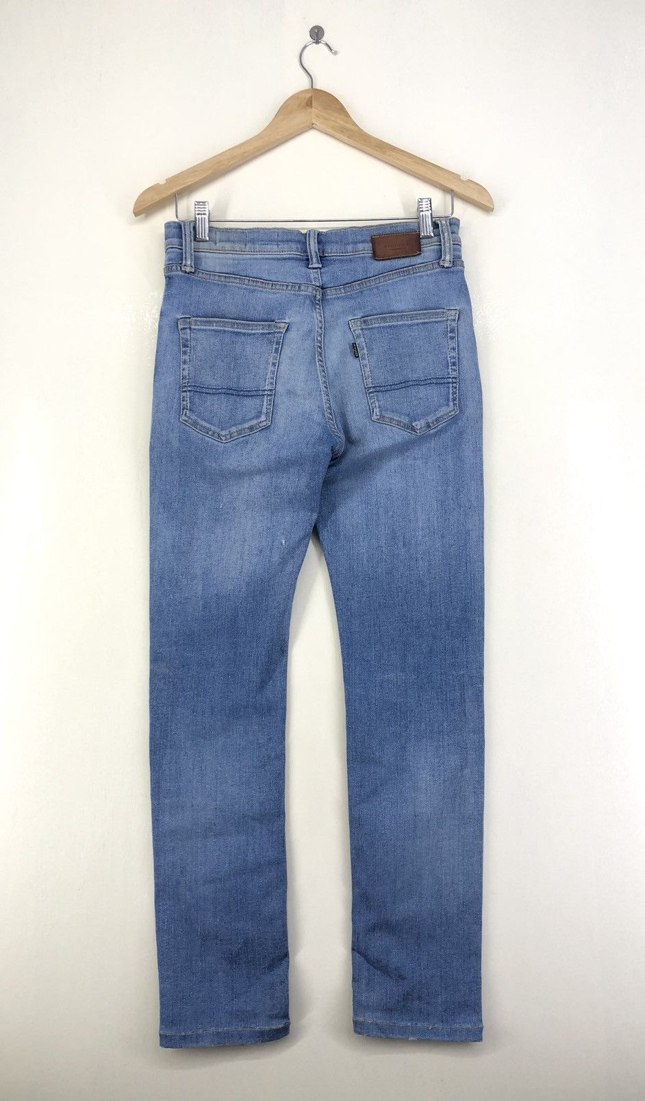 Big John Big John Distressed Skinny Faded Blue Jeans Size US 28 / EU 44 - 2 Thumbnail