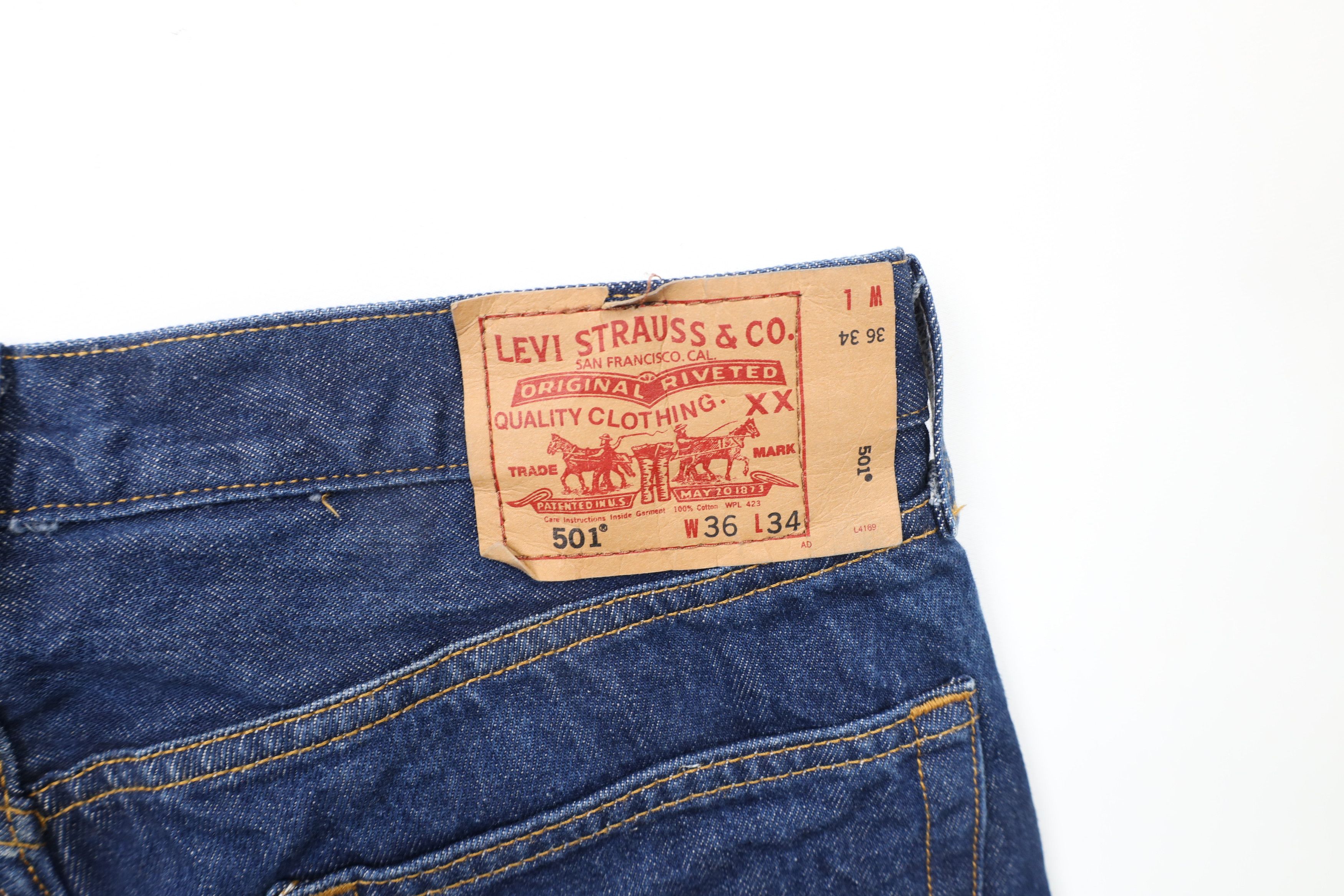 Levi's × Vintage Vintage Y2K Levis 501xx Button Fly Straight Leg Jeans Size US 36 / EU 52 - 13 Thumbnail
