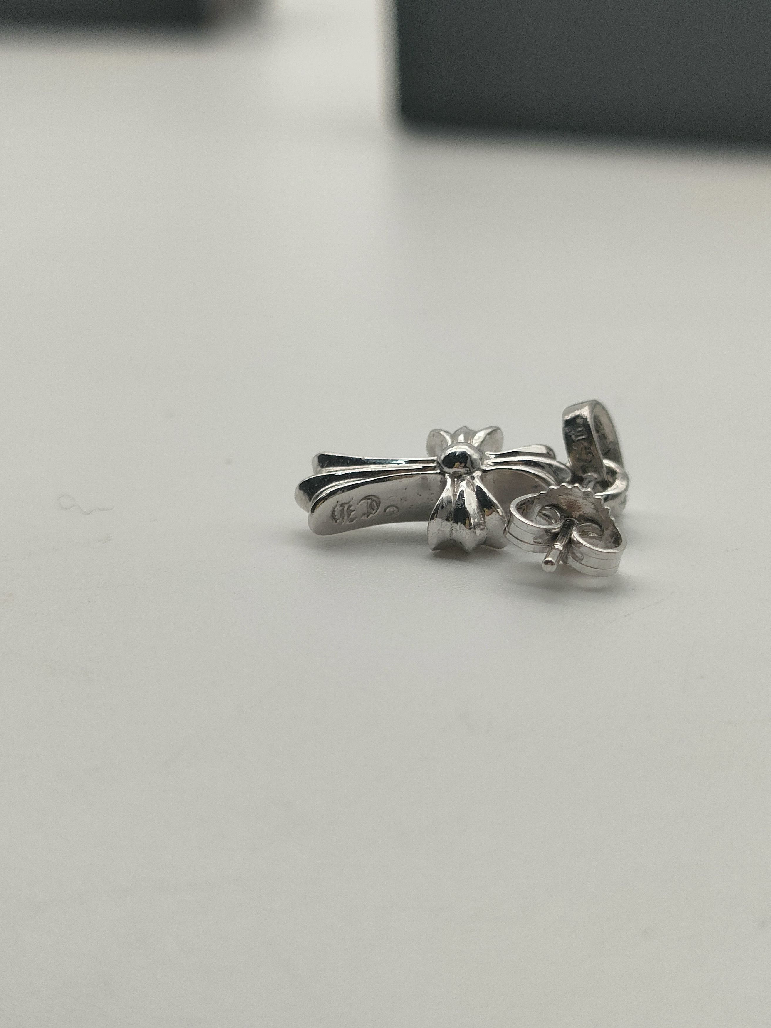 Chrome Hearts Chrome Hearts 18K White Gold Babyfat Earring Drop Size ONE SIZE - 7 Thumbnail