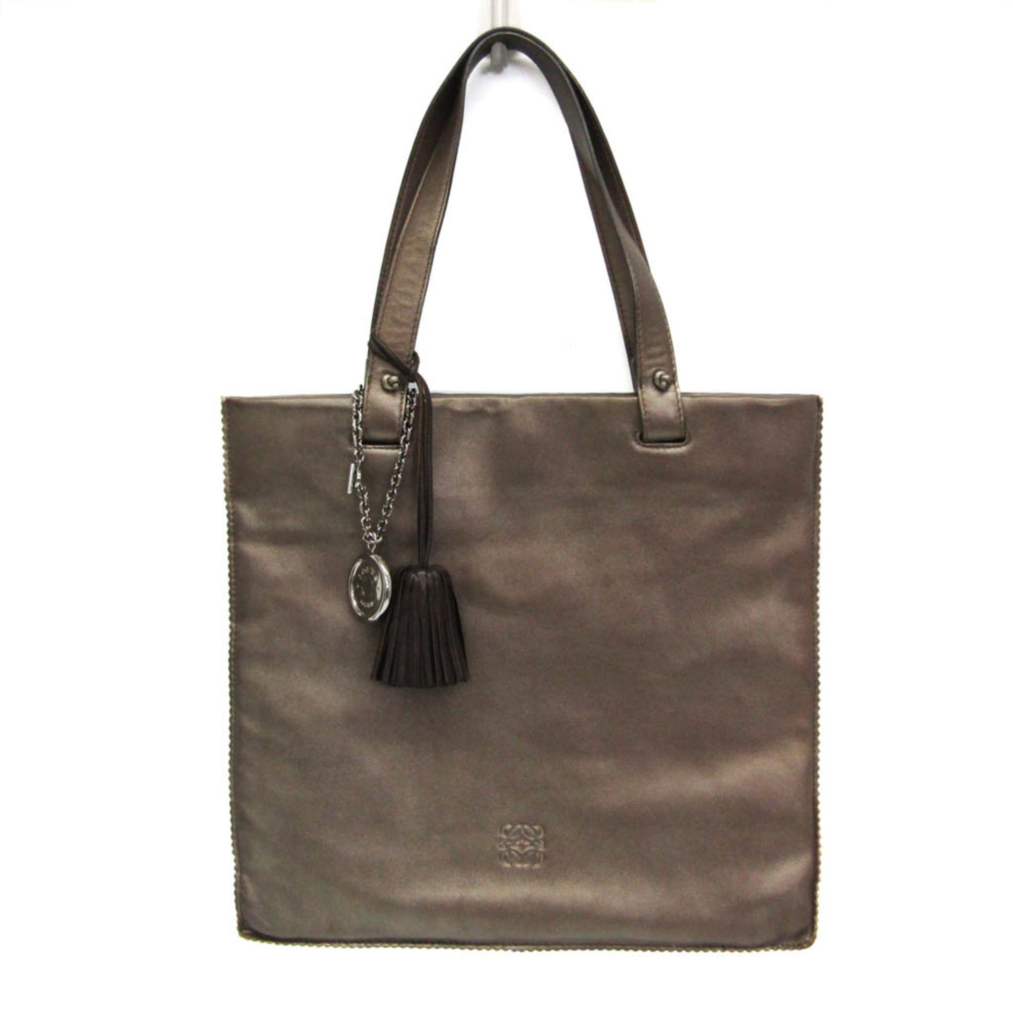 Loewe Loewe Anagram Women's Nappa Leather Tote Bag Bronze Size ONE SIZE - 1 Thumbnail