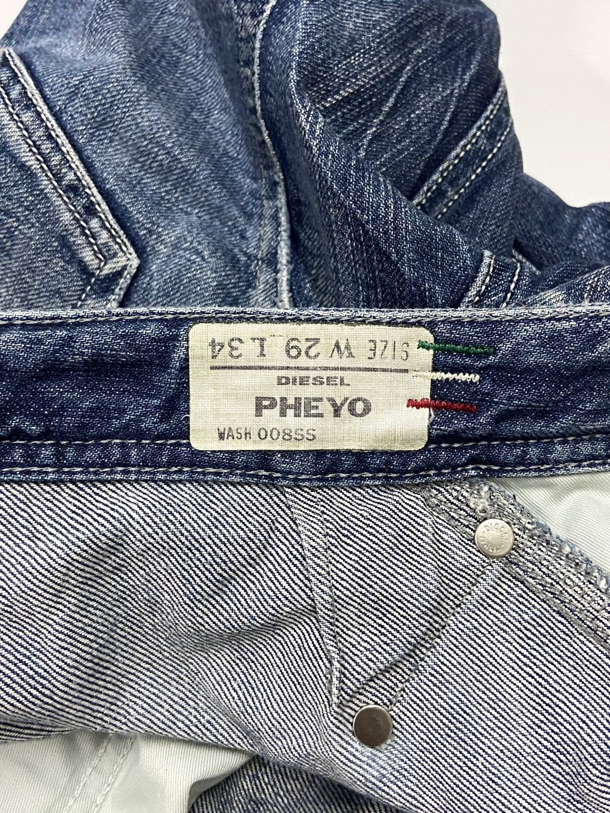 Diesel Diesel PHEYO 008SS Cinch Back Buckle Denim Jeans Men's Size US 29 - 8 Thumbnail