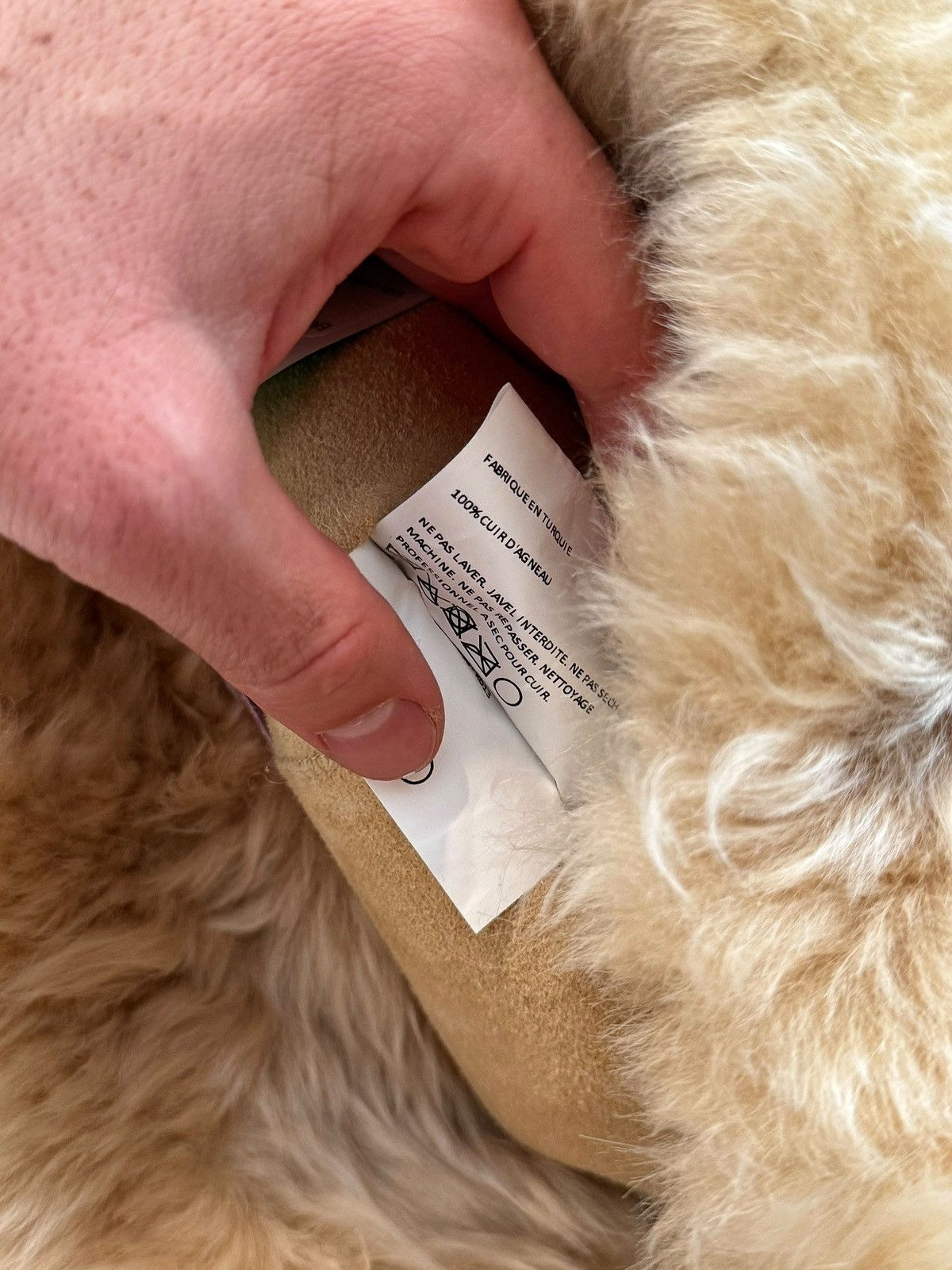 ERL RARE Shearling Oversized Military Fur Bag Size ONE SIZE - 14 Thumbnail