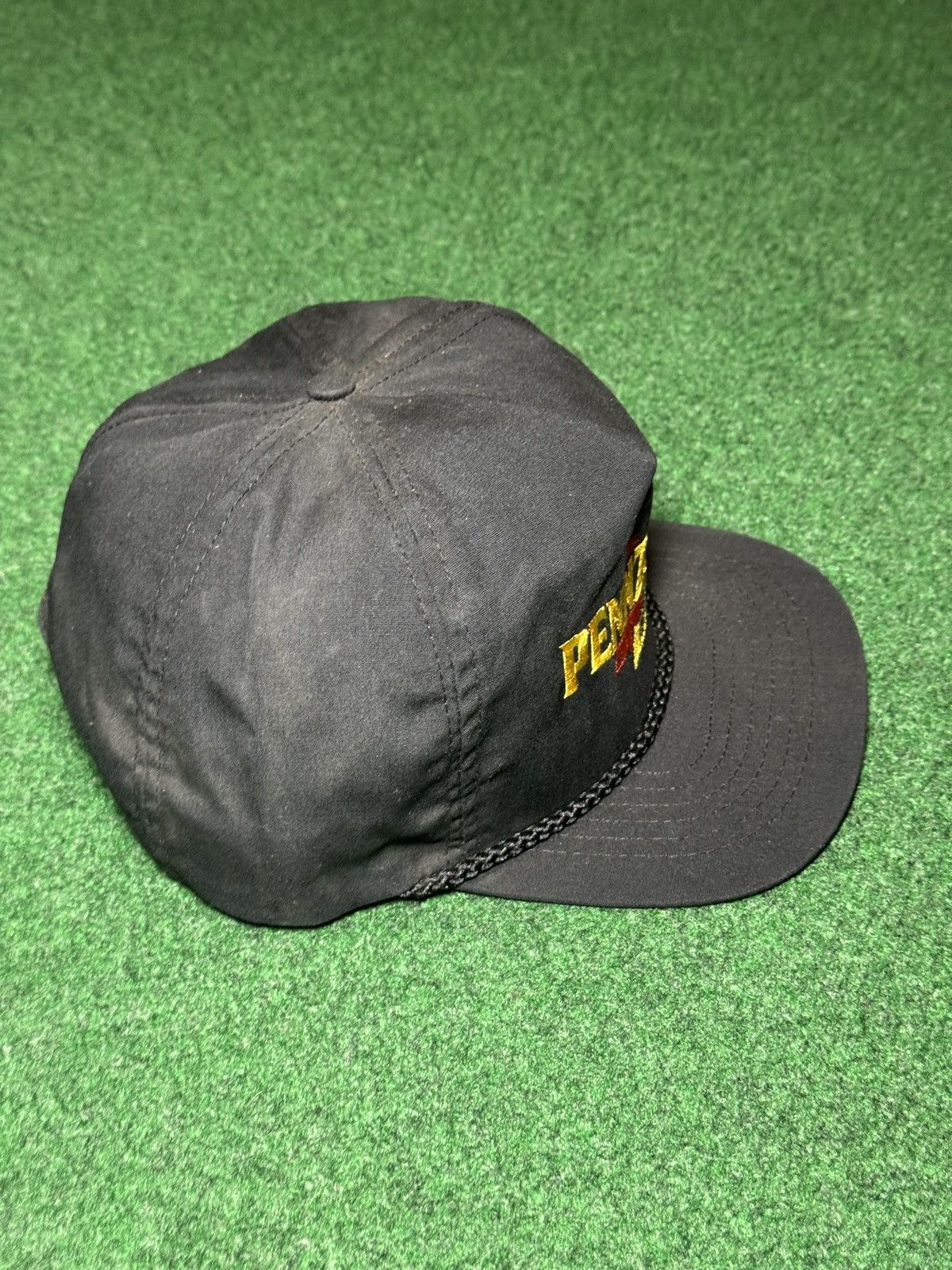 Vintage Pennzoil Racing Vintage Snapback 80s 90s Black Cap Hat Size ONE SIZE - 2 Thumbnail