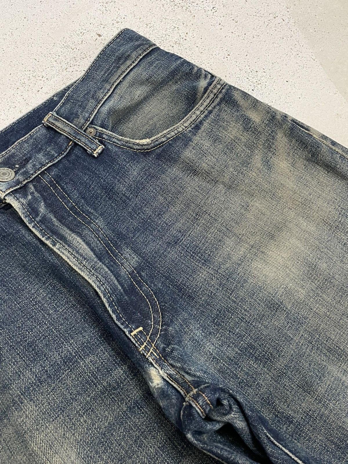 Japanese Brand × Uniqlo Indigo Mudwash Uniqlo Japan Minor Distressed Size US 34 / EU 50 - 7 Thumbnail
