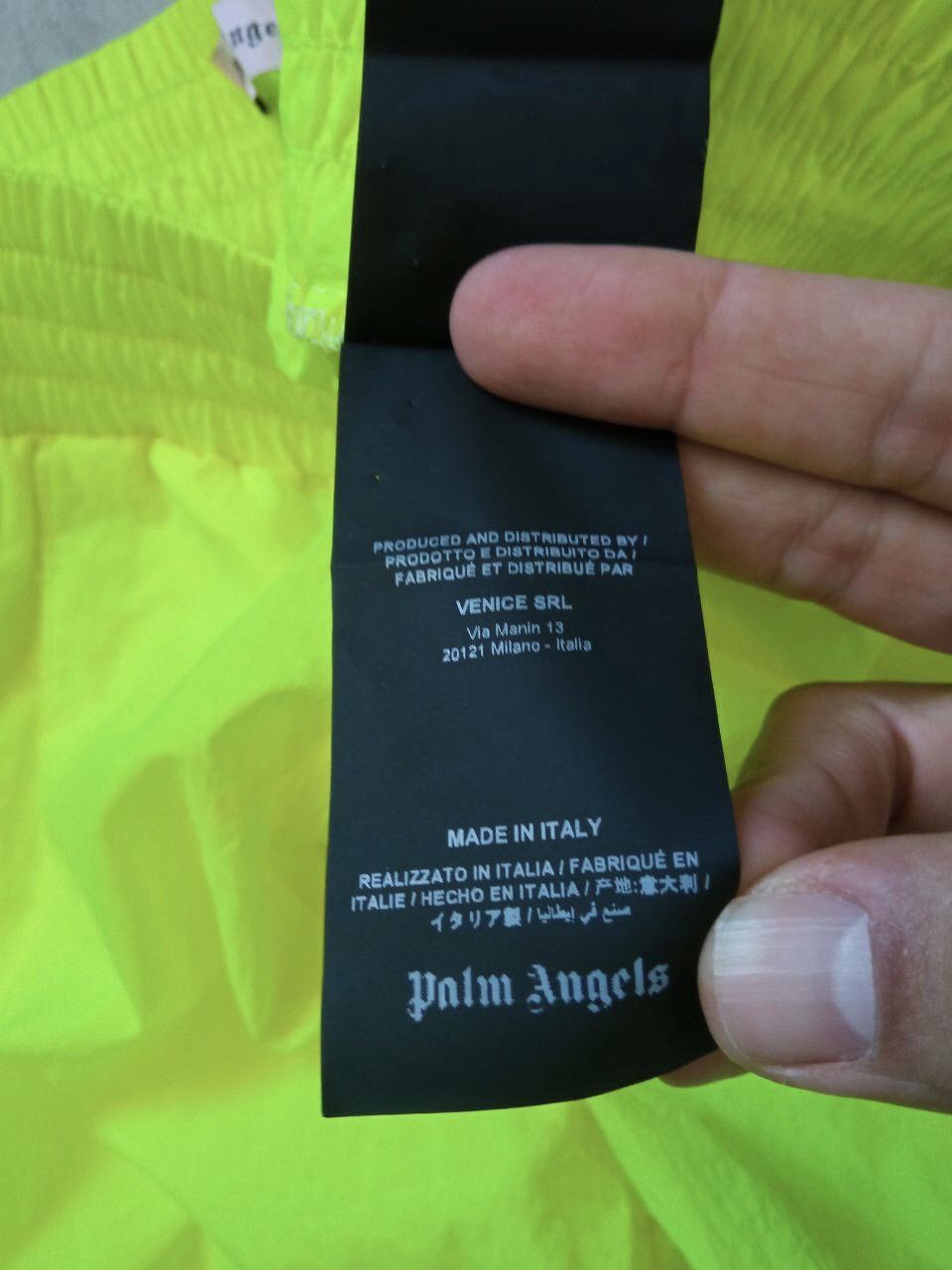 Palm Angels Palm Angels Side Striped Neon Polyamide Logo Track Pants Size US 30 / EU 46 - 10 Thumbnail