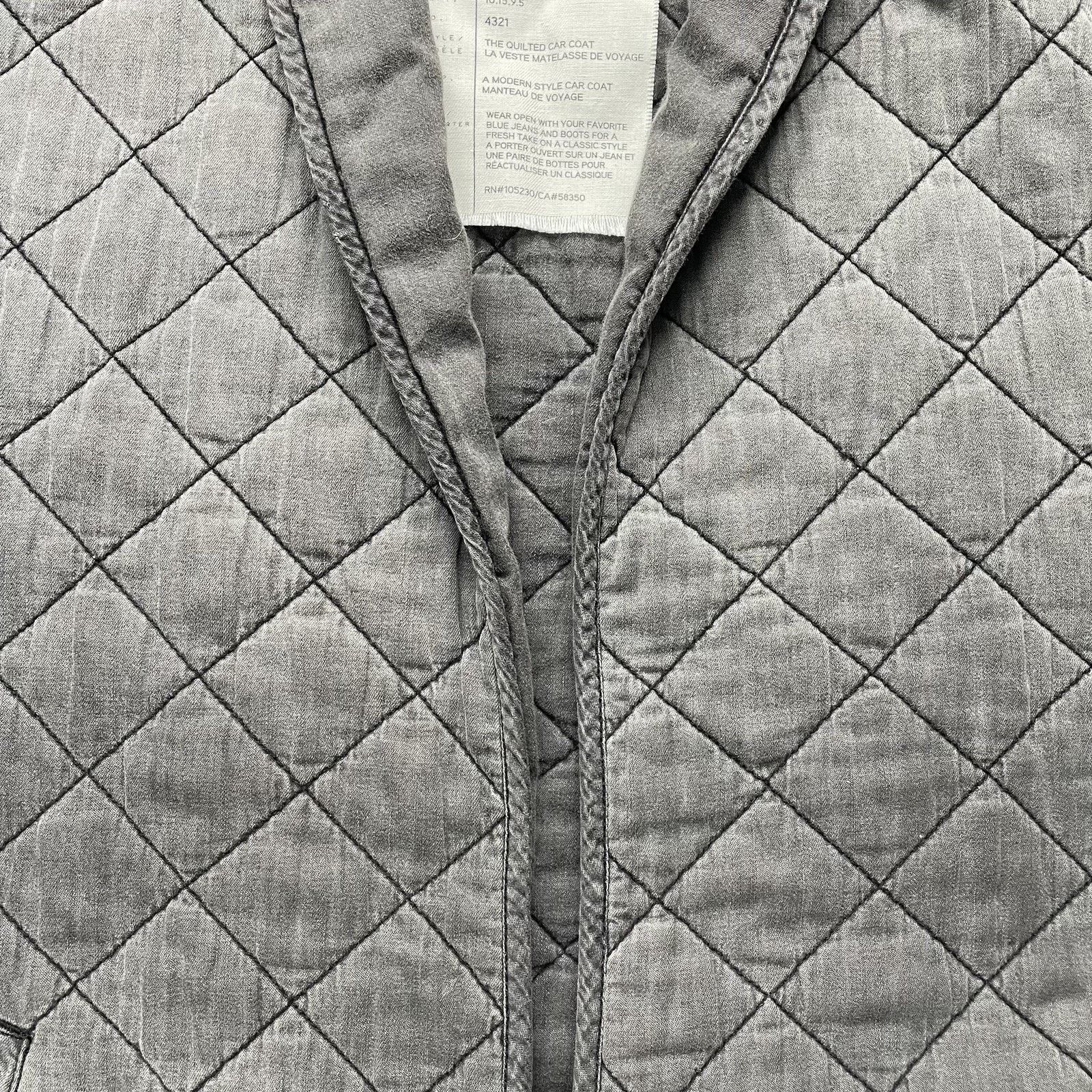 Current/Elliot Current/Elliott Women's Quilted Car Coat Grey Size 2 Size XS / US 0-2 / IT 36-38 - 5 Thumbnail