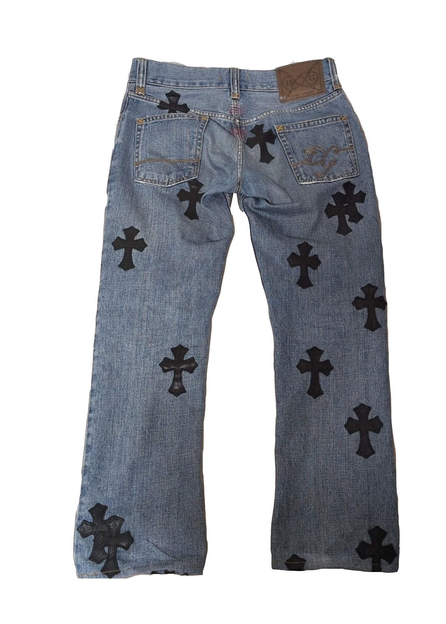 Chrome Hearts Chrome Hearts Dolce Gobbanna Patch Denim Jeans Size US 32 / EU 48 - 2 Thumbnail