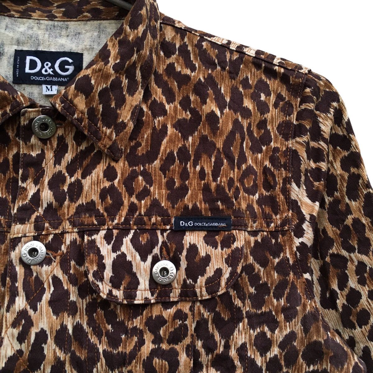 Dolce & Gabbana × Vintage Vintage Dolce And Gabbana ITTIERRE Leopard Trucker Jacket Size M / US 6-8 / IT 42-44 - 4 Thumbnail