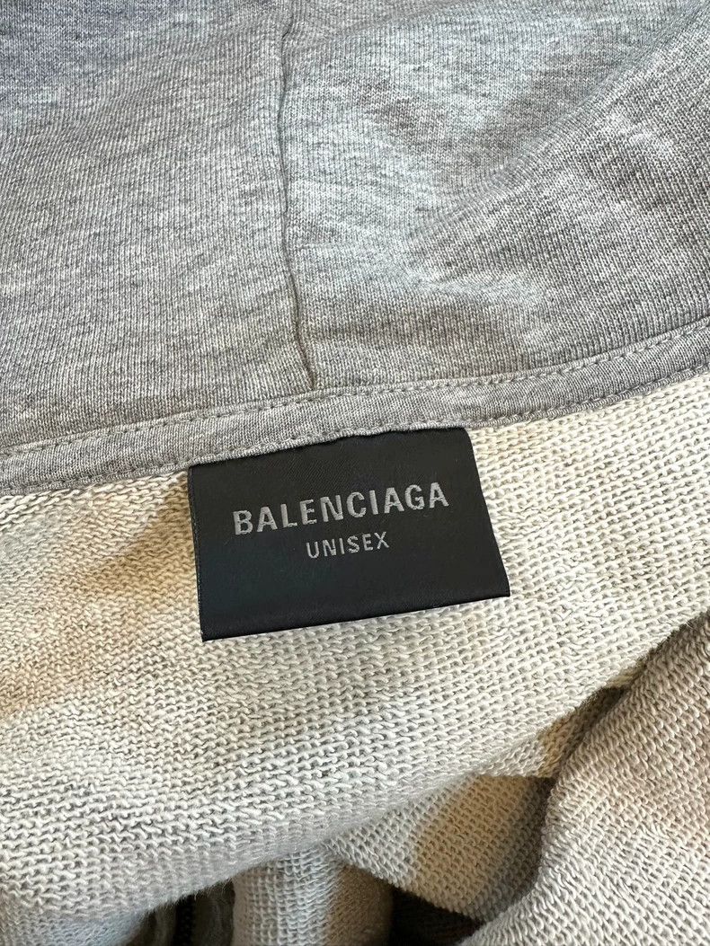 Balenciaga Balenciaga 23SSPrint New Grey Destruction Zip Sweater Jacke Size US S / EU 44-46 / 1 - 6 Thumbnail