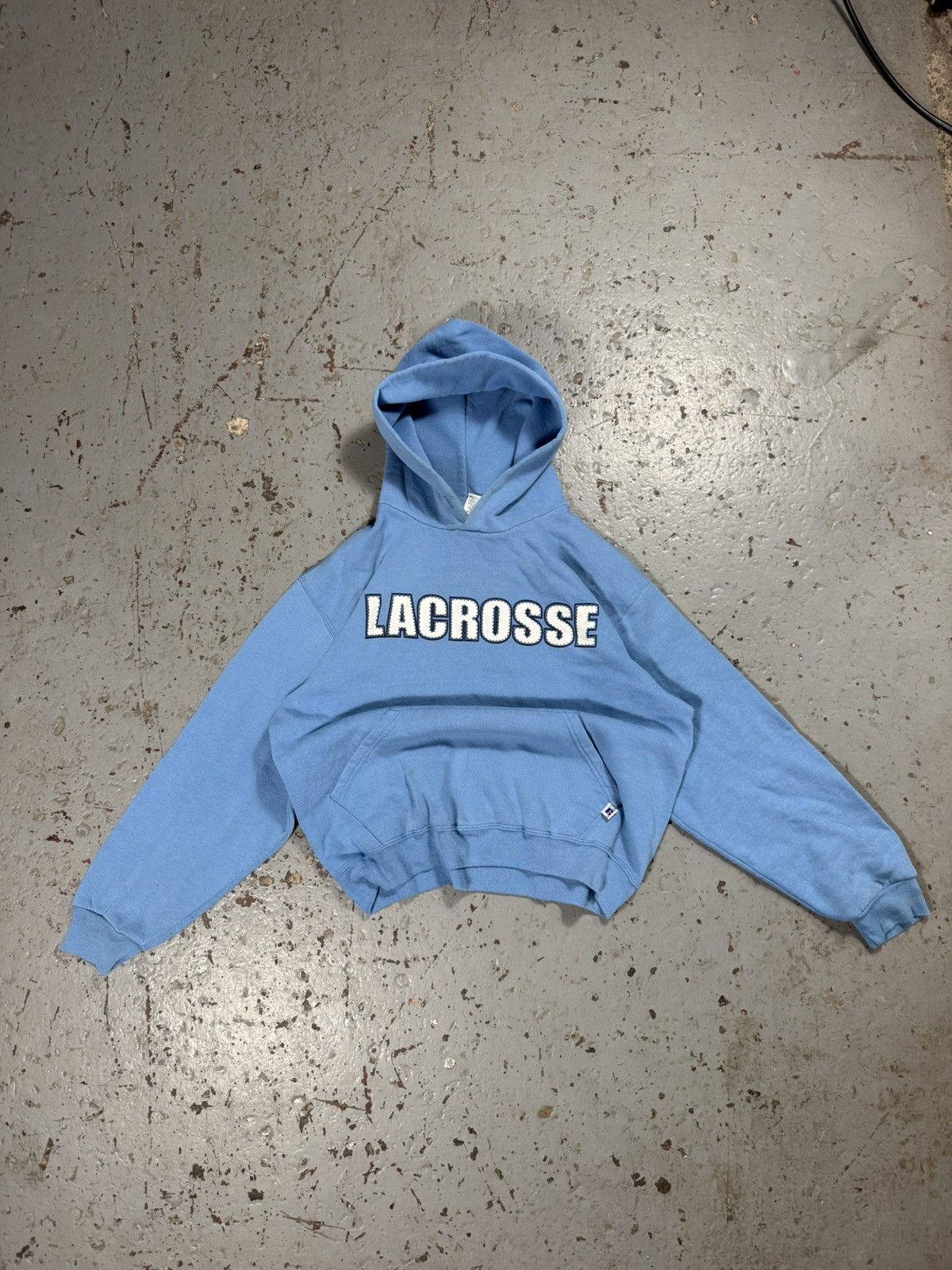 Russell Athletic Vintage Russell Athletics Baby Blue Lacrosse Hoodie Size US M / EU 48-50 / 2 - 1 Thumbnail