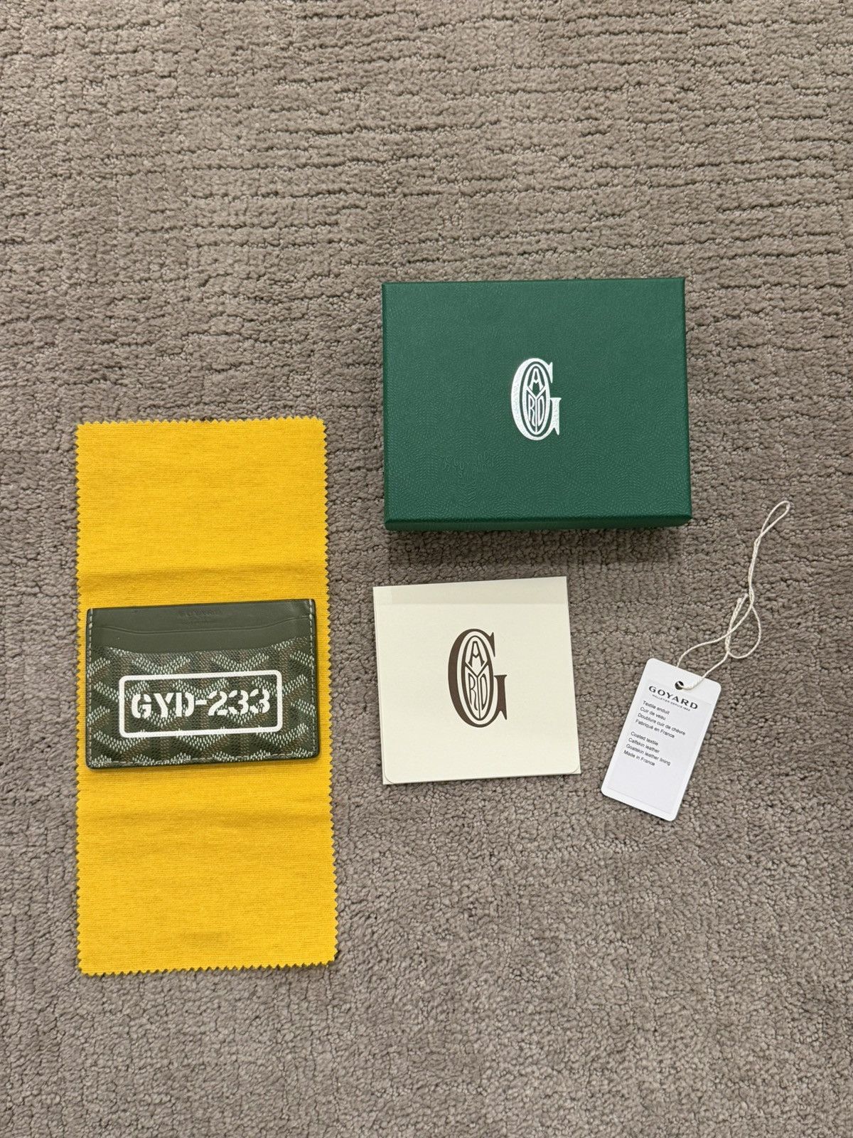 Goyard Goyardine Canvas Saint-Sulpice Card Wallet - Khaki Size ONE SIZE - 2 Thumbnail