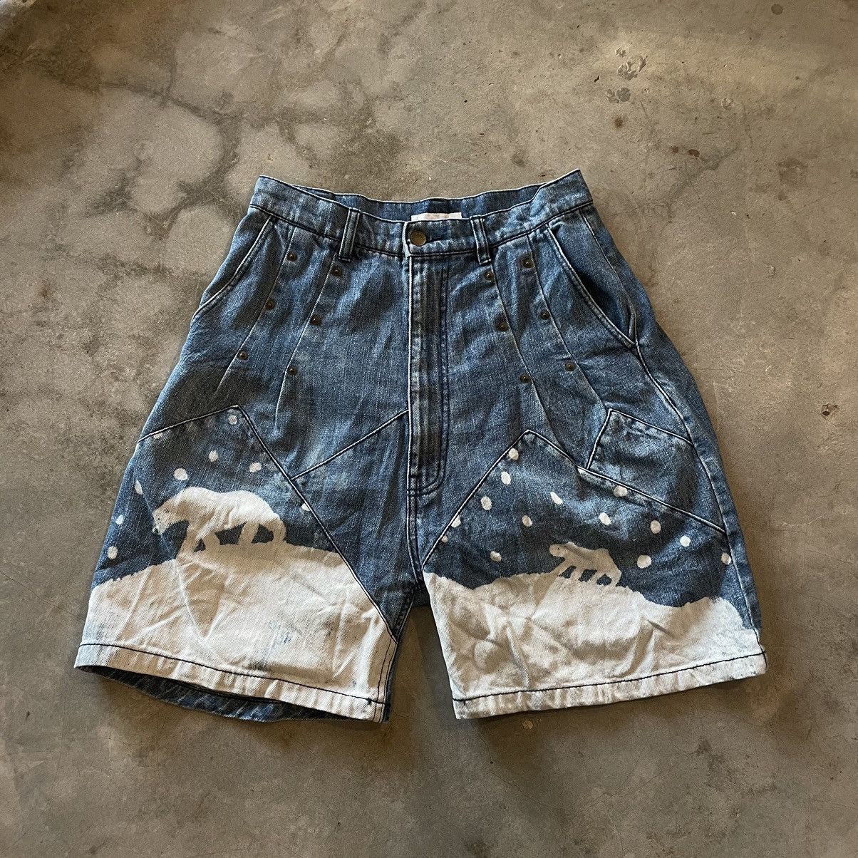 image of Issey Miyake x Ne Net Waist 29 Ne-Net Animal Printed Denim, Men's