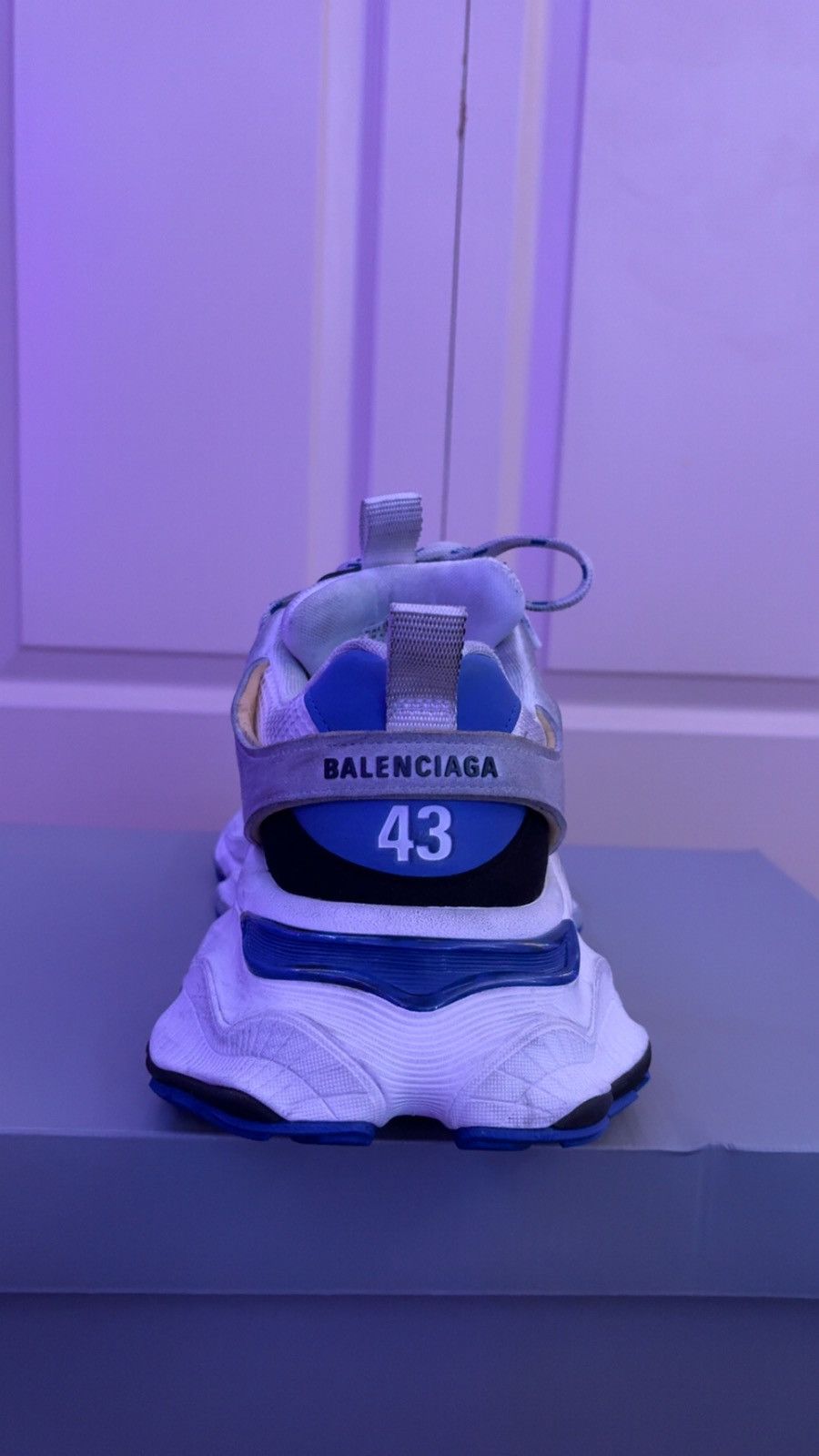 Balenciaga Balenciaga Cargo White/Blue Worn Once Size US 10 / EU 43 - 3 Thumbnail