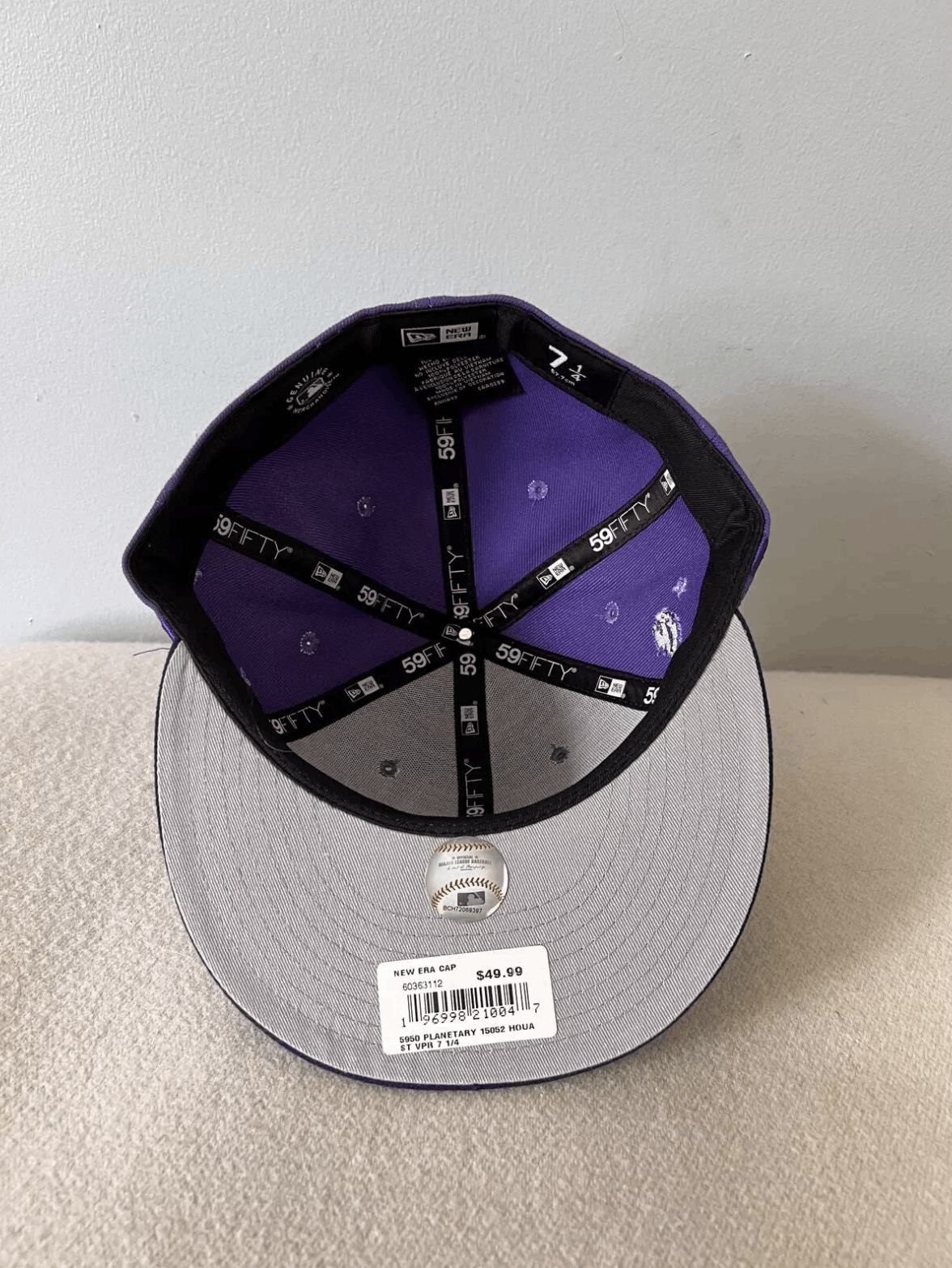 MLB 7 1/4 New Era 5950 Houston Astros Planetary Fitted Hat Size ONE SIZE - 5 Thumbnail