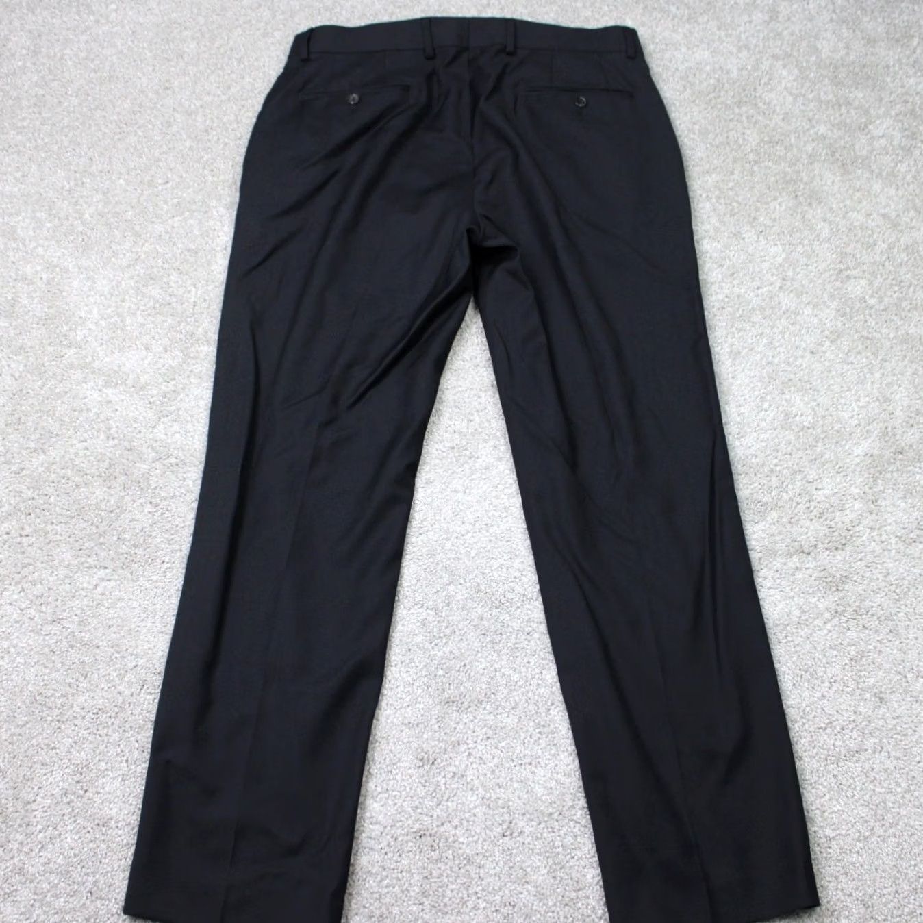 Ralph Lauren LAUREN Ralph Lauren Pants Mens 44x28 Black Flat Front Wool/Poly Stretch Dress Pants Regular Mid Rise Straight 90s Preppy Size US 44 / EU 60 - 5 Thumbnail