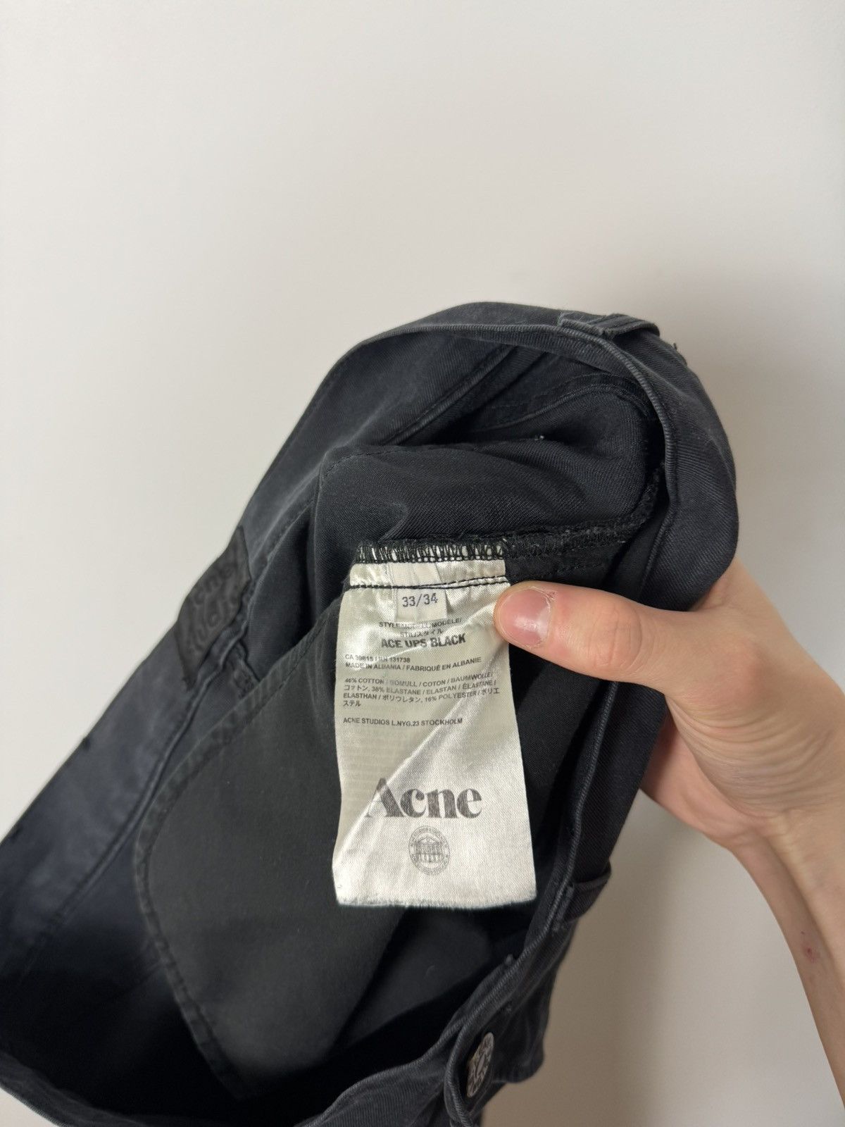 Acne Studios Acne Studios Ace Ups black Jeans 32/34 luxury vintage Size US 33 - 12 Thumbnail