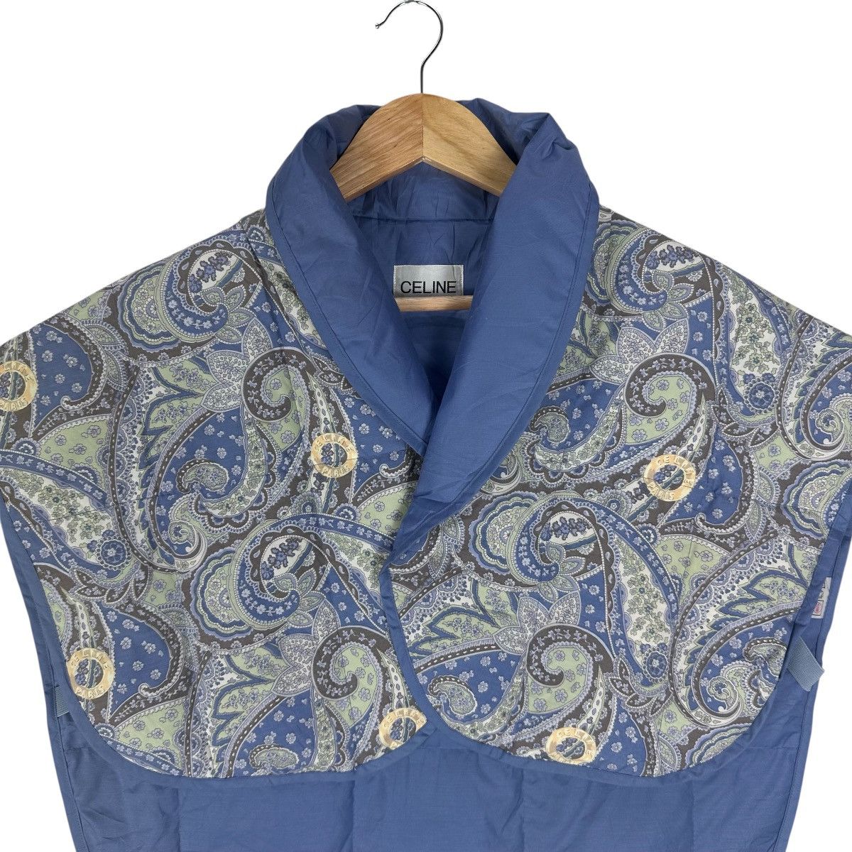 Celine CELINE PAISLEY GOOSE PUFFER CROPPED VEST Size M / US 6-8 / IT 42-44 - 2 Thumbnail