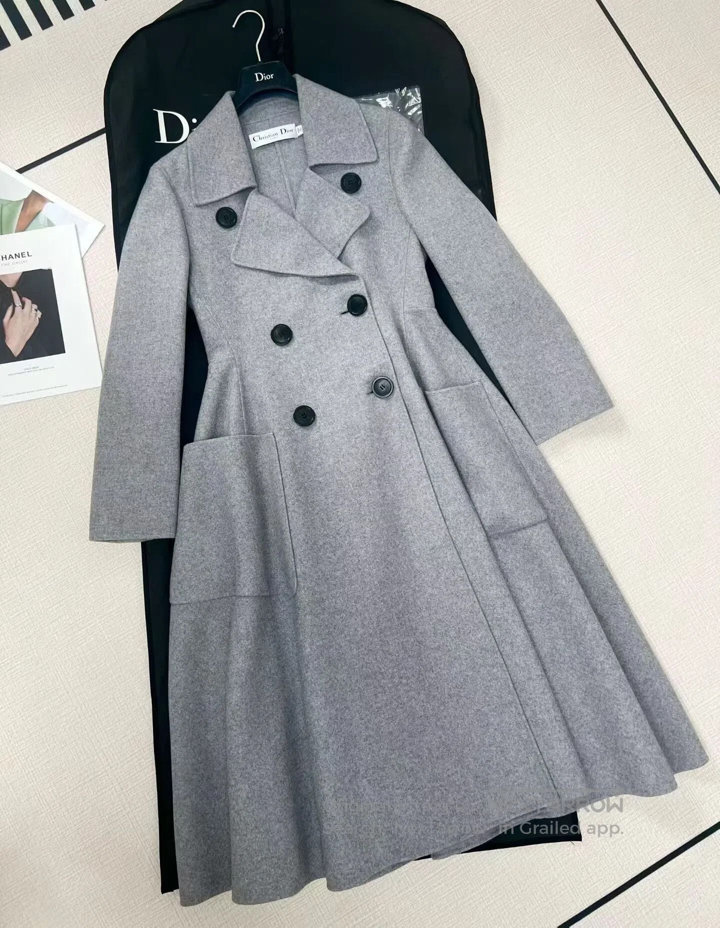 Dior Christian Dior Double-Breasted Coat. Size S / US 4 / IT 40 - 3 Thumbnail