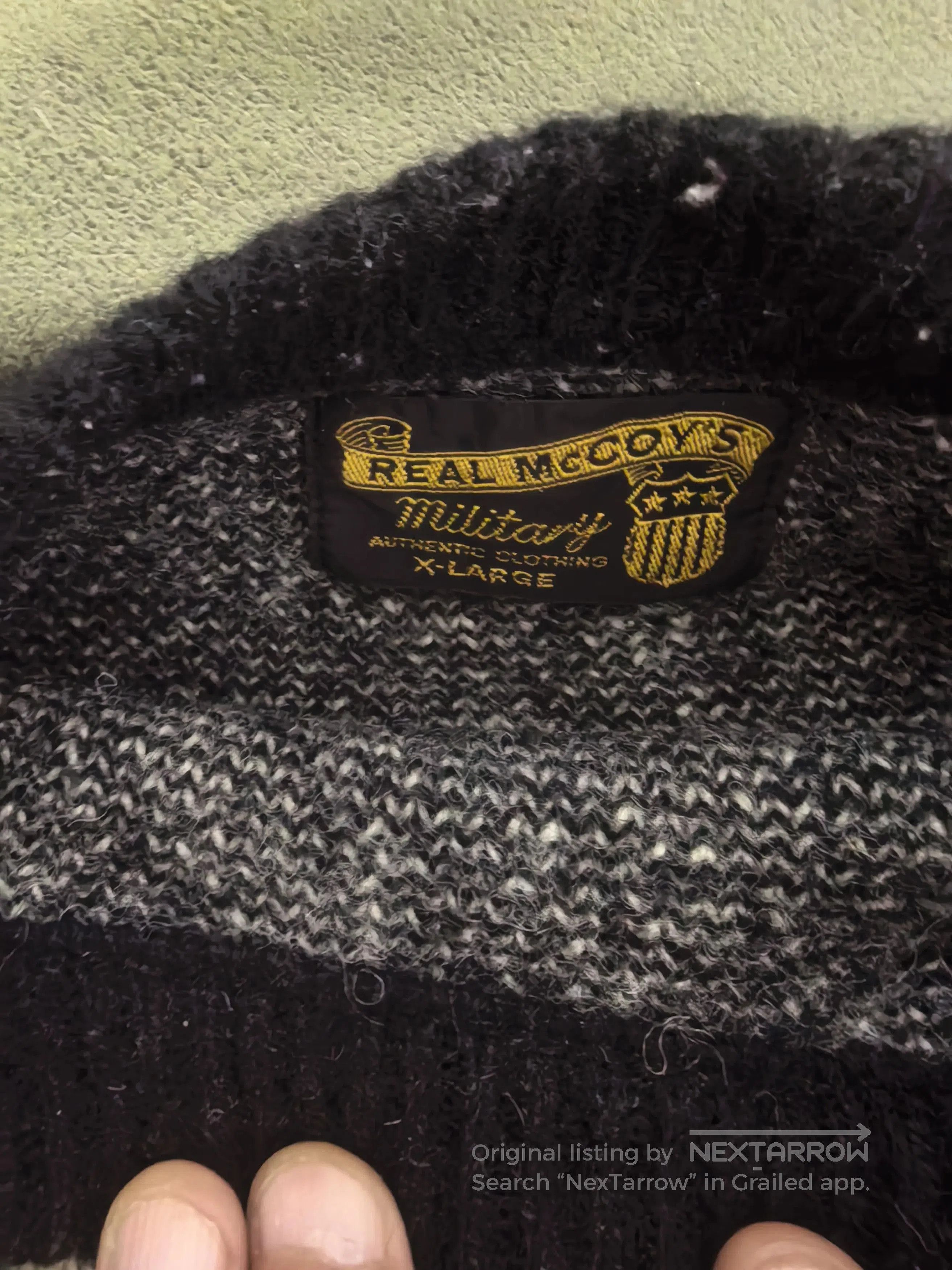 The Real McCoy's Real McCoy's Military Sweater. Size US L / EU 52-54 / 3 - 2 Thumbnail