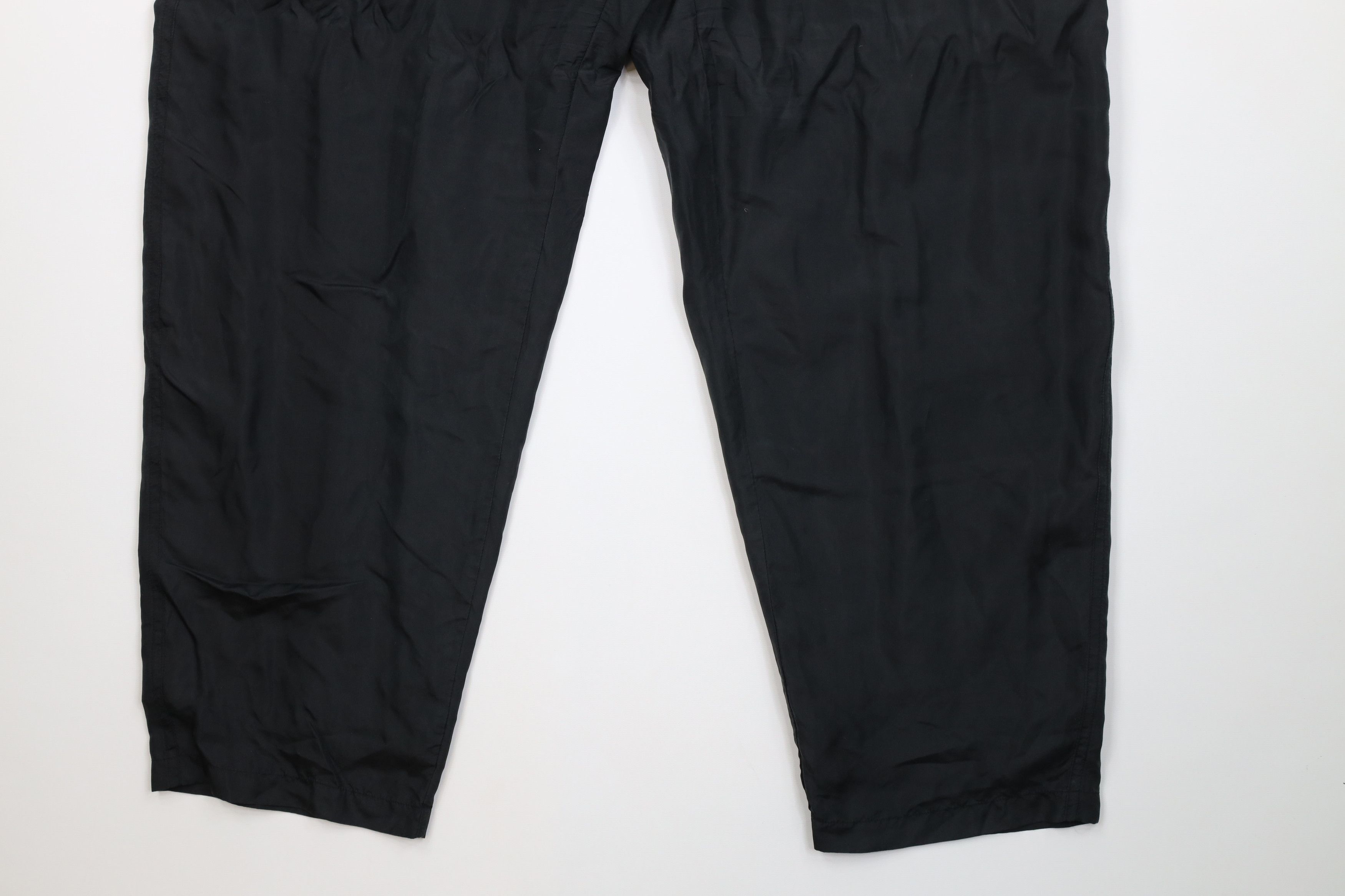 Vintage Vintage 90s Streetwear Blank Lightweight Silk Pants Black Size 32" / US 10 / IT 46 - 5 Thumbnail