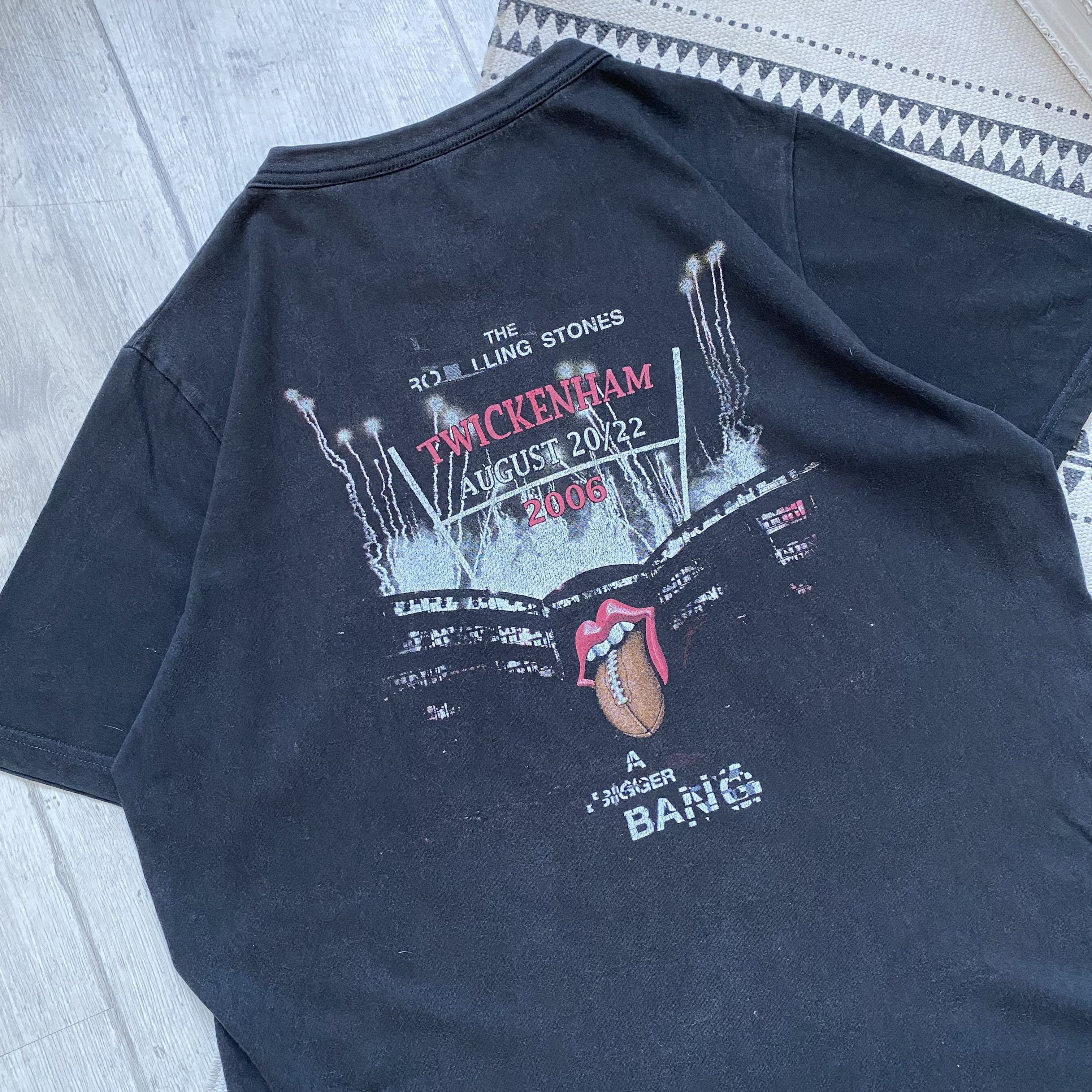Band Tees 🎸 Vintage Faded The Rolling Stones tour tee Y2K rock Size US XL / EU 56 / 4 - 10 Thumbnail