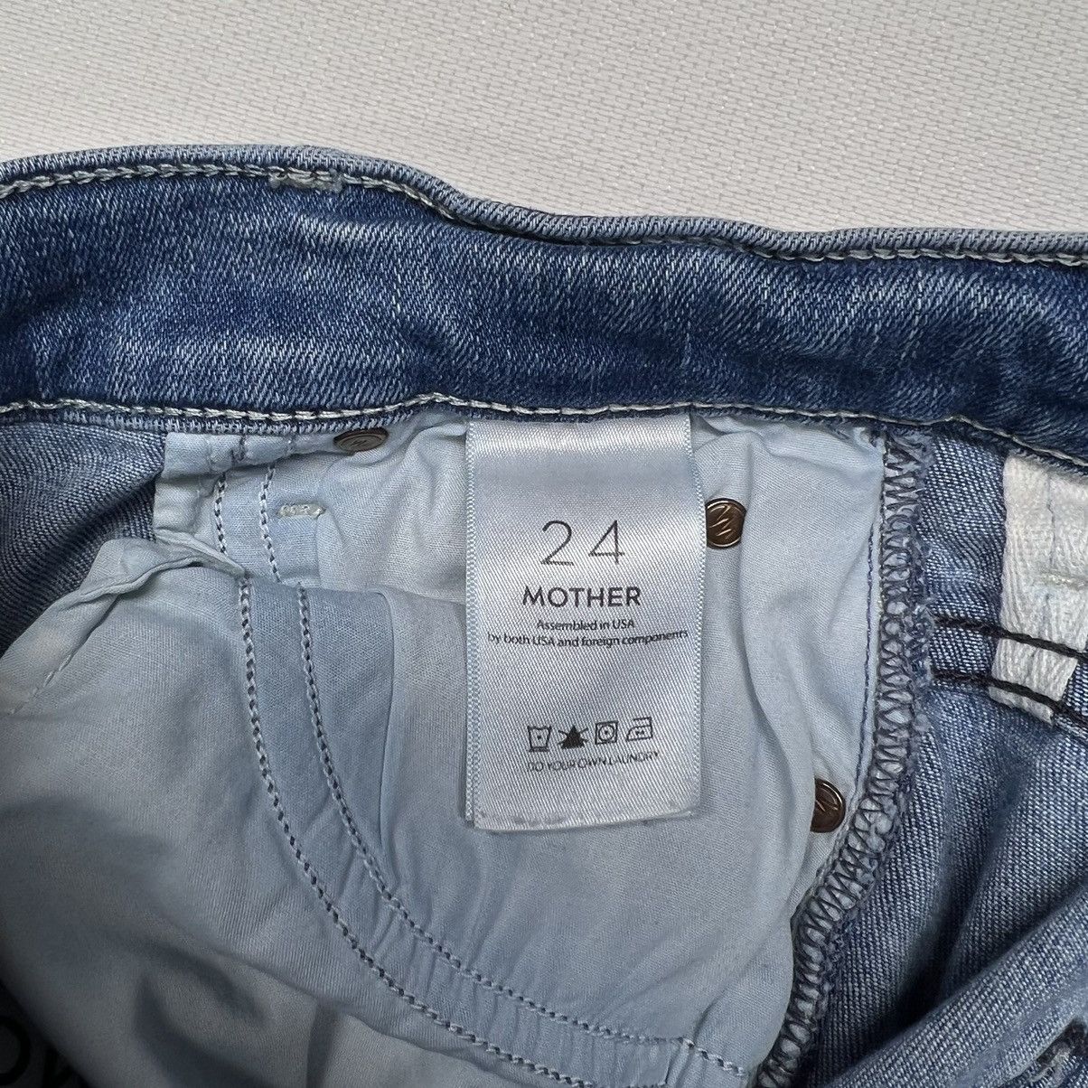 MOTHER Mother Jeans The Stunner Ankle Fray Graffiti Girl Distressed Size 24" / US 00 / IT 34 - 9 Thumbnail