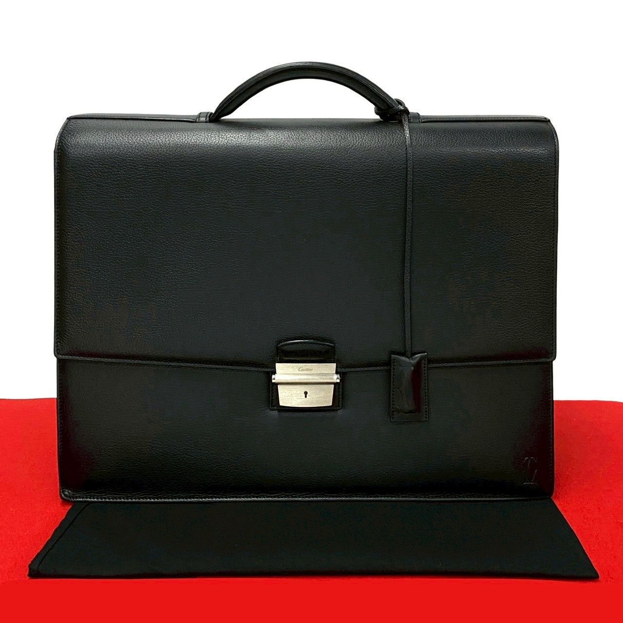 Cartier Cartier Handbag Black Leather Size ONE SIZE - 1 Thumbnail