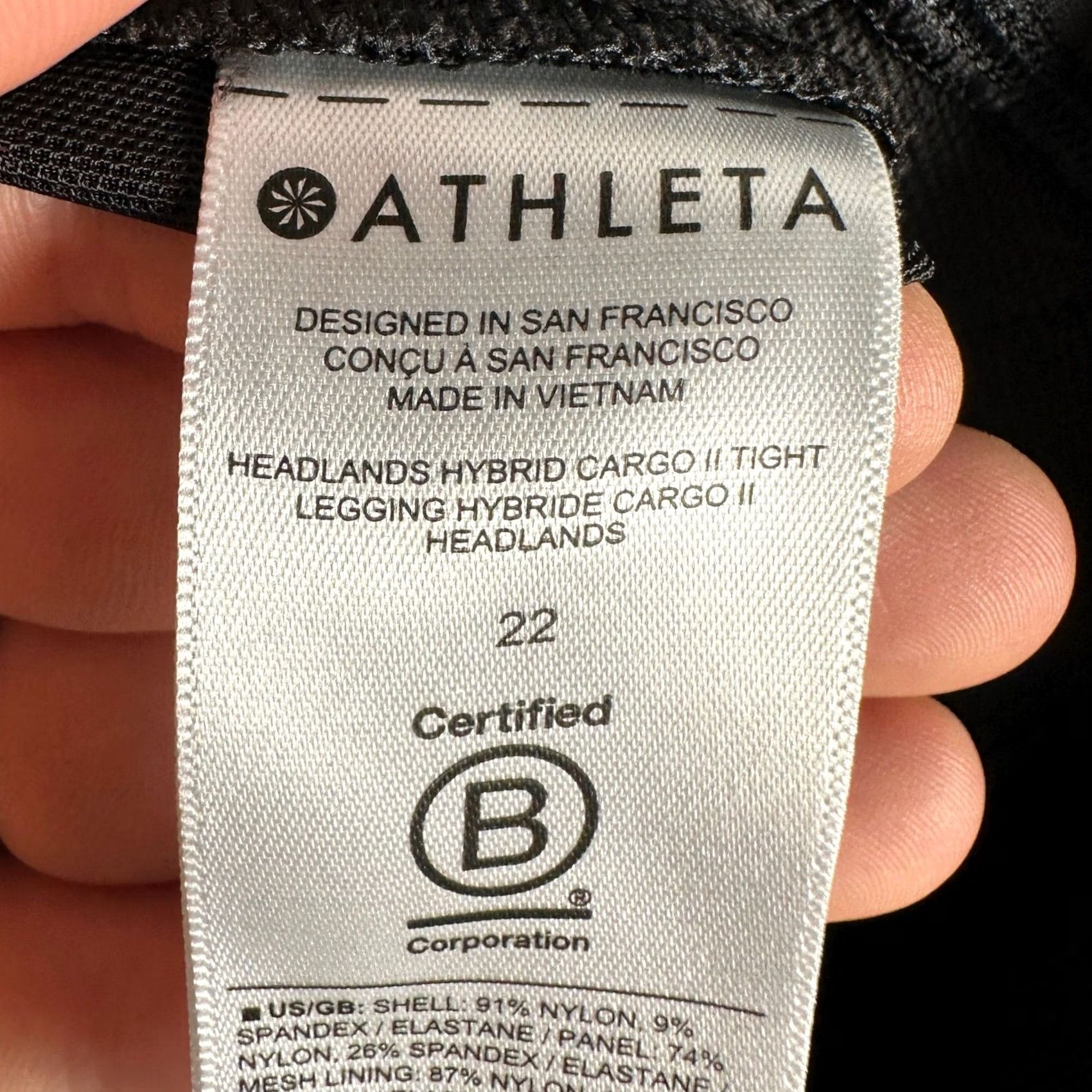 Athleta Athleta Women Hybrid Cargo Legging Pants 22 Gray Pockets Nylon Stretch NEW Size 40" / US 18 - 4 Thumbnail