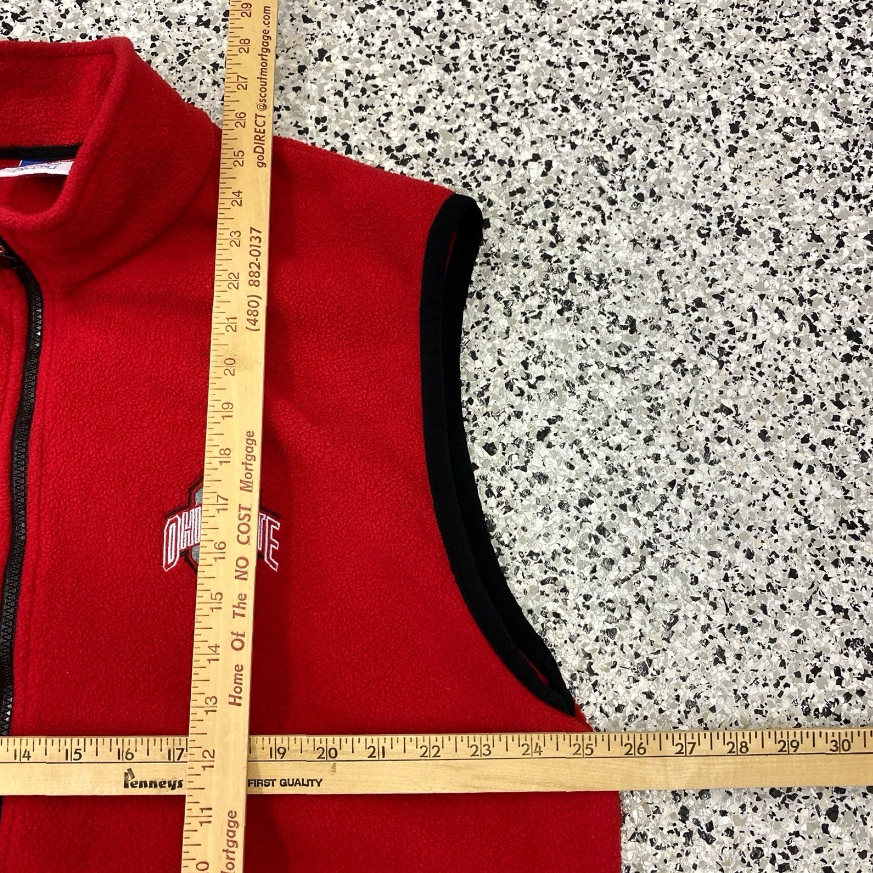 Champion VINTAGE Champion Ohio State Buckeyes Vest Mens XL Red Size US XL / EU 56 / 4 - 2 Thumbnail