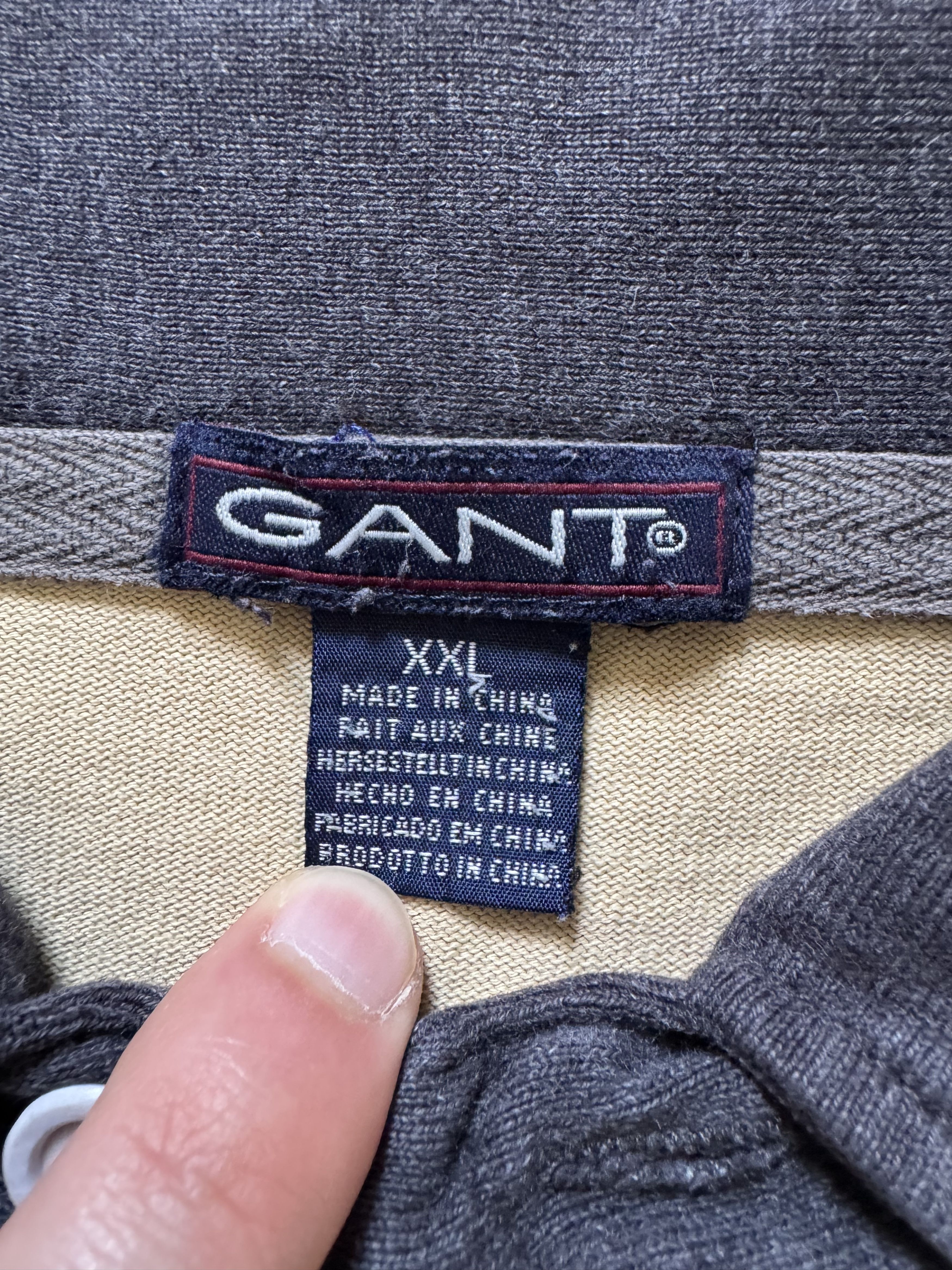 Gant Vintage Gant Logo Striped Preppy Rugby Polo Shirt Size US XXL / EU 58 / 5 - 12 Thumbnail