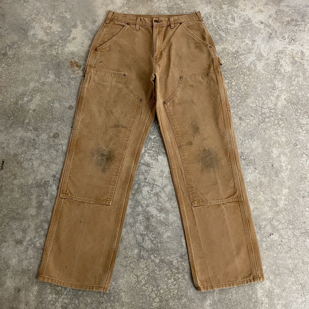 Carhartt Vintage Carhartt Double Knee Tan Dirty Carpenter Pants Size US 30 / EU 46 - 1 Thumbnail