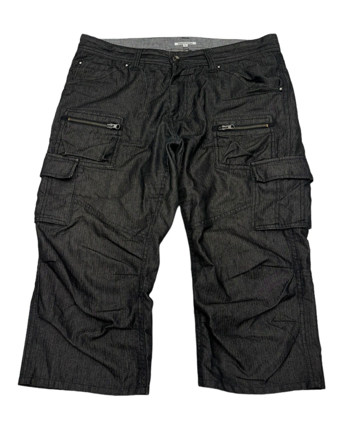 Japanese Brand RARE MEN’S BA-TSU MULTI POCKET BLACK SHORT PANTS Size US 34 / EU 50 - 5 Thumbnail