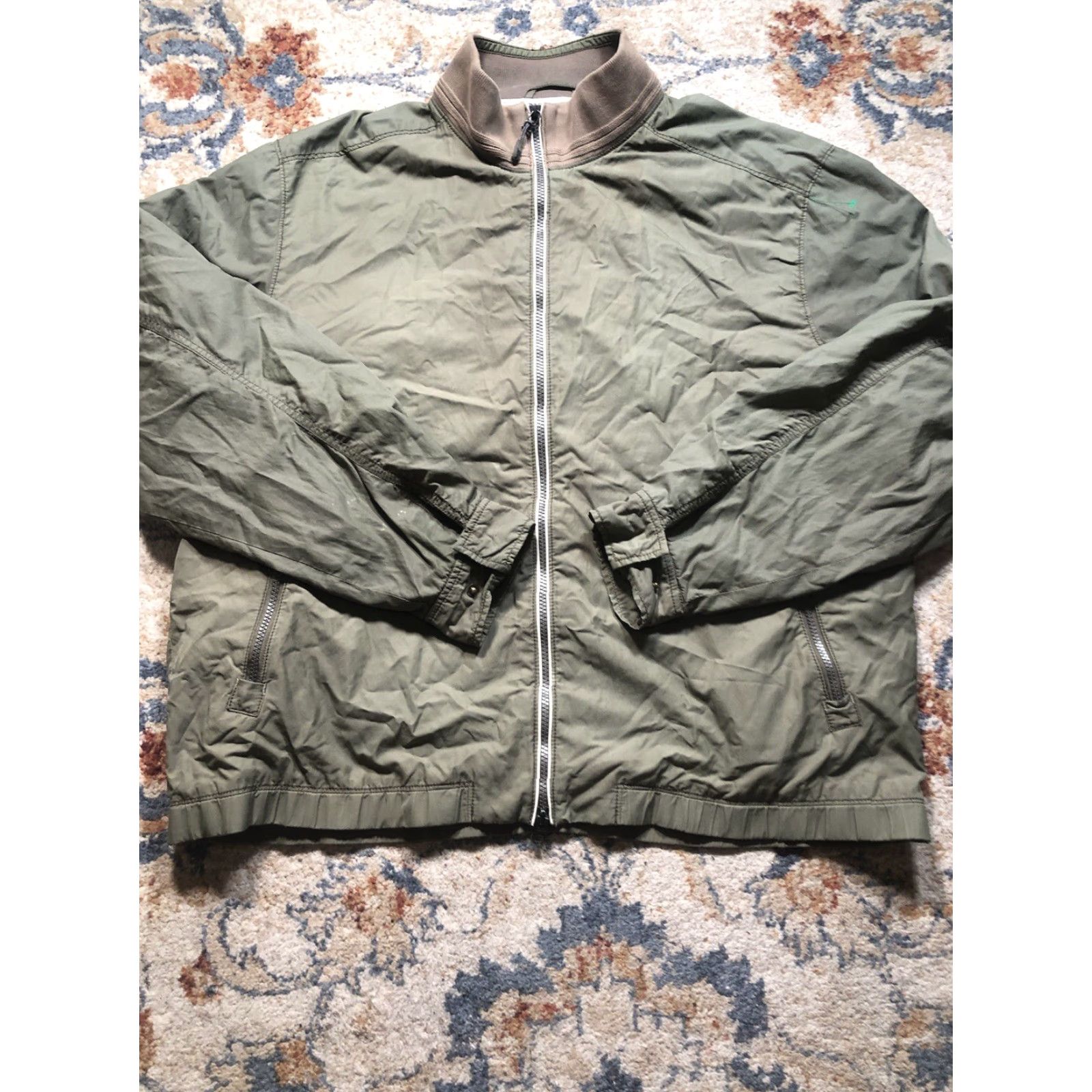 Tommy Bahama Tommy Bahama Windbreaker Jacket XL Green Full Zip Lined Nylon Shell Mens Size US XL / EU 56 / 4 - 5 Thumbnail