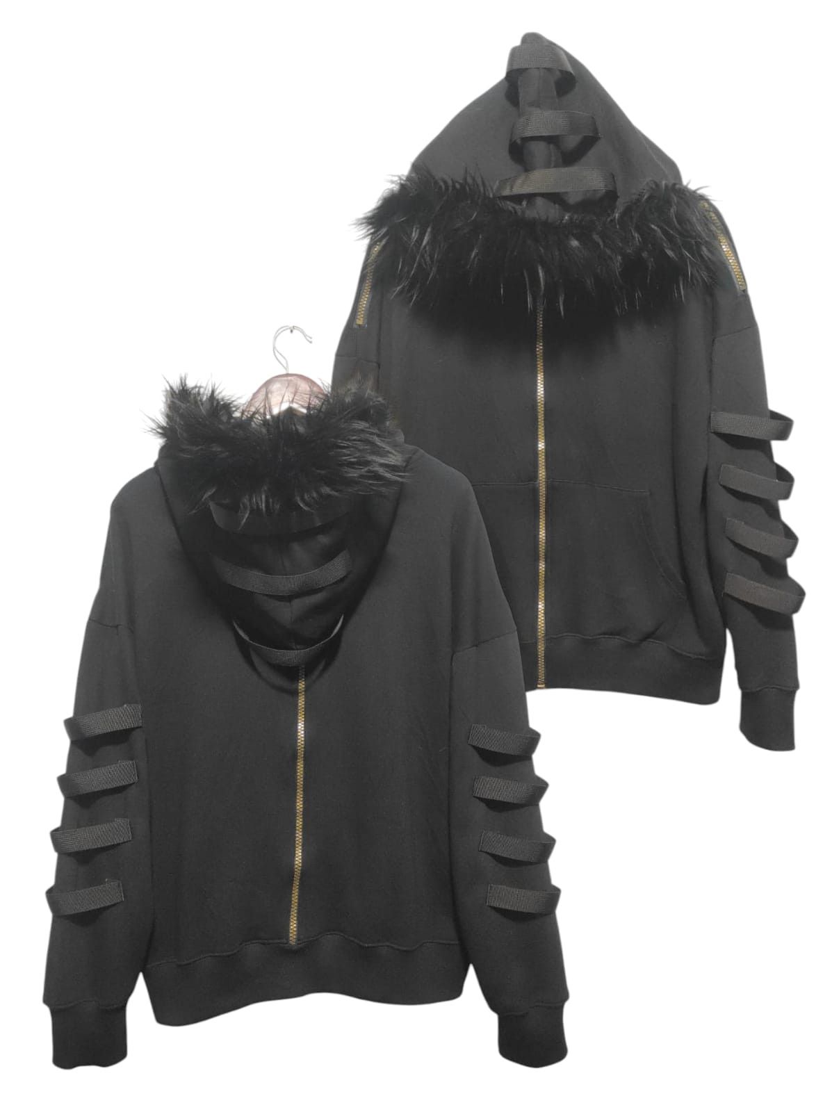 Hysteric Glamour Black Zipper Fur Hoodie Size US M / EU 48-50 / 2 - 2 Thumbnail