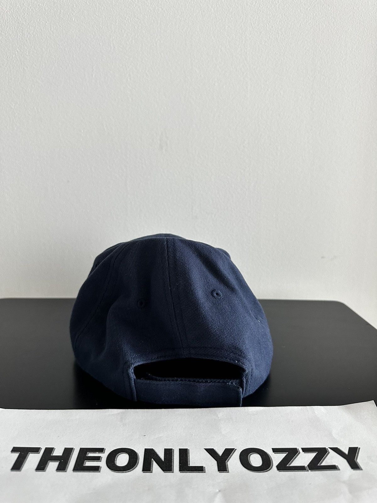 Balenciaga Balenciaga Logo Dad Cap Hat navy blue Size ONE SIZE - 3 Thumbnail
