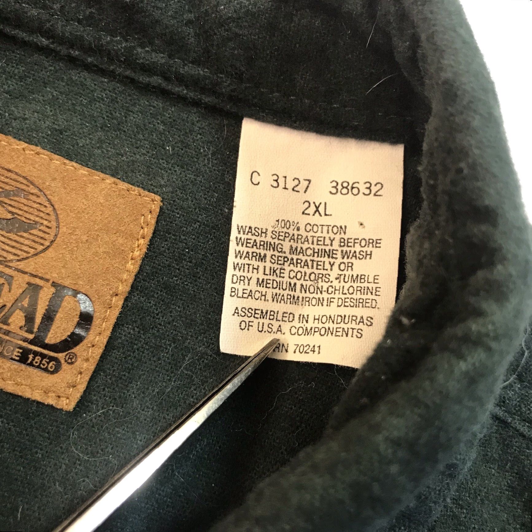 Vintage RedHead Shirt Mens 2XL Green Flannel Button-Up Long Sleeve Cotton Pocketed Outdoor Casual Size US XXL / EU 58 / 5 - 3 Thumbnail