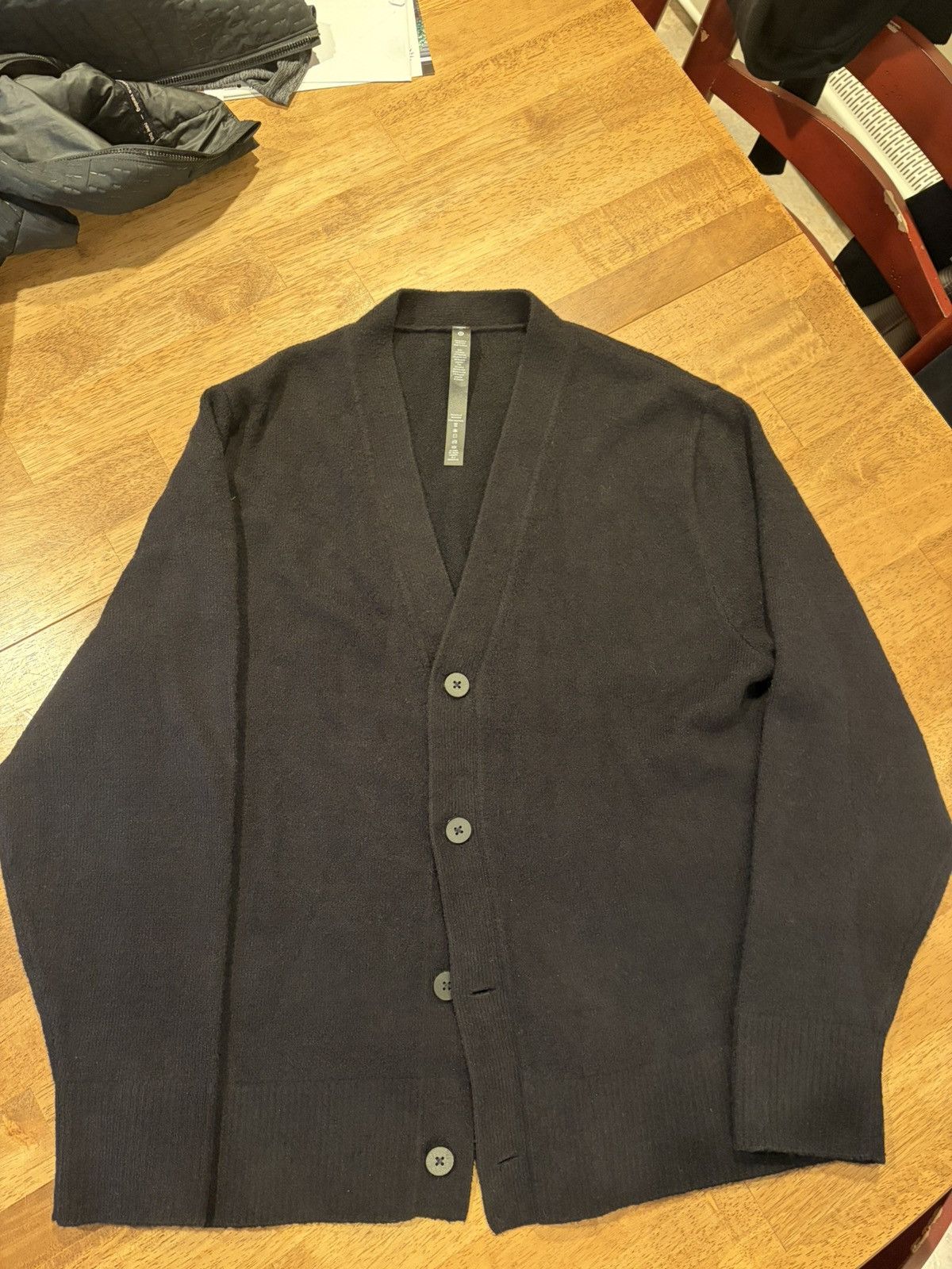Lululemon Lululemon Knit Cardigan Size M Black Size US M / EU 48-50 / 2 - 1 Thumbnail
