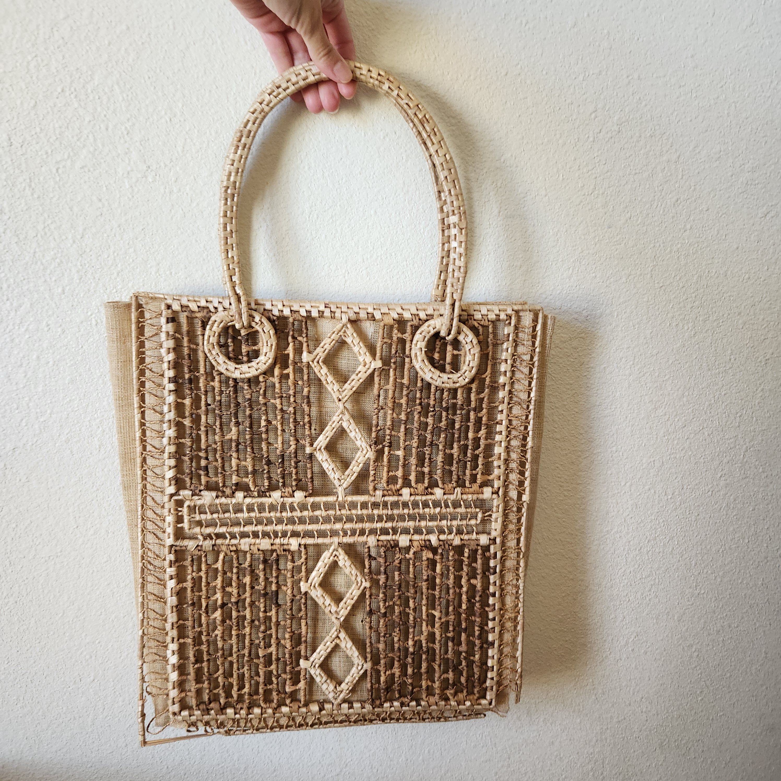 Vintage Women's bohemian People's Republic of China purse brown tan Size ONE SIZE - 1 Thumbnail