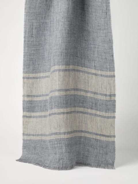 Brunello Cucinelli o1la1rc1a0425 Size: OS/ Scarf in Light Grey Size ONE SIZE - 1 Preview