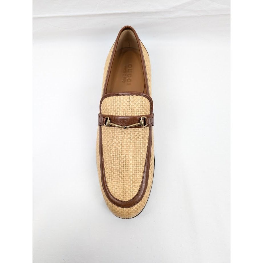 Gucci o1rshd1 Horsebit Buckle Loafers in Beige/Brown Size US 11.5 / EU 44-45 - 7 Thumbnail