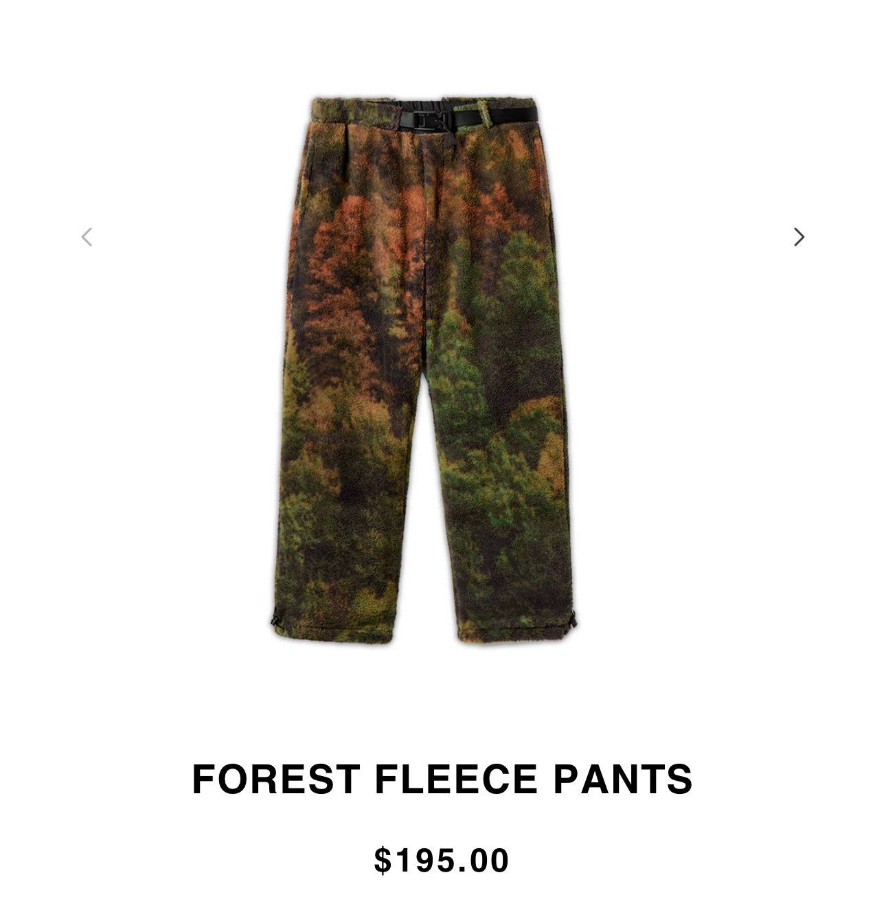 Velour Forest Fleece Pants Size US 30 / EU 46 - 1 Thumbnail