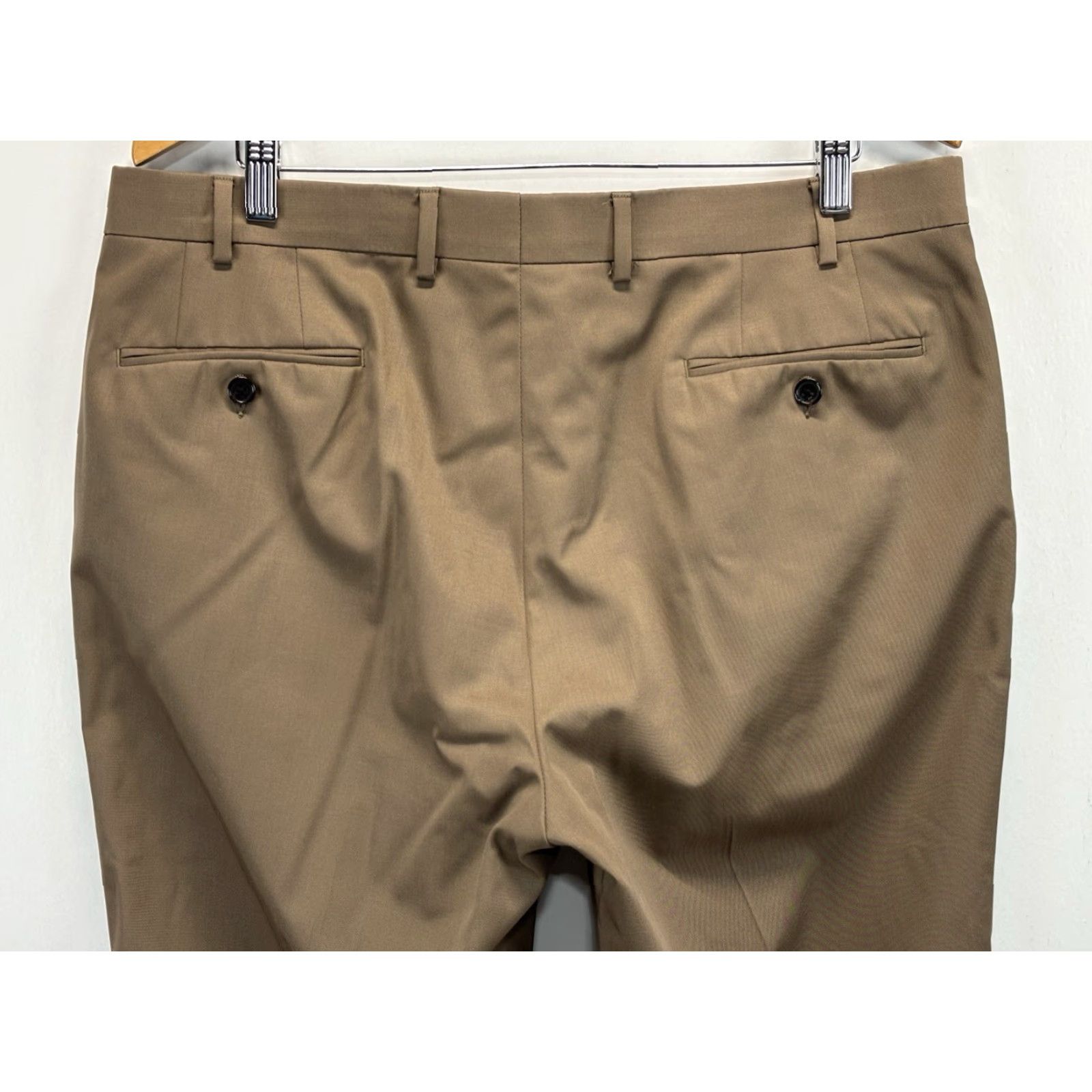 Ralph Lauren VINTAGE Lauren Ralph Lauren Dress Pants Trousers Men 36x32 Brown Straight Wool Pants Mens 36 Size US 36 / EU 52 - 4 Thumbnail