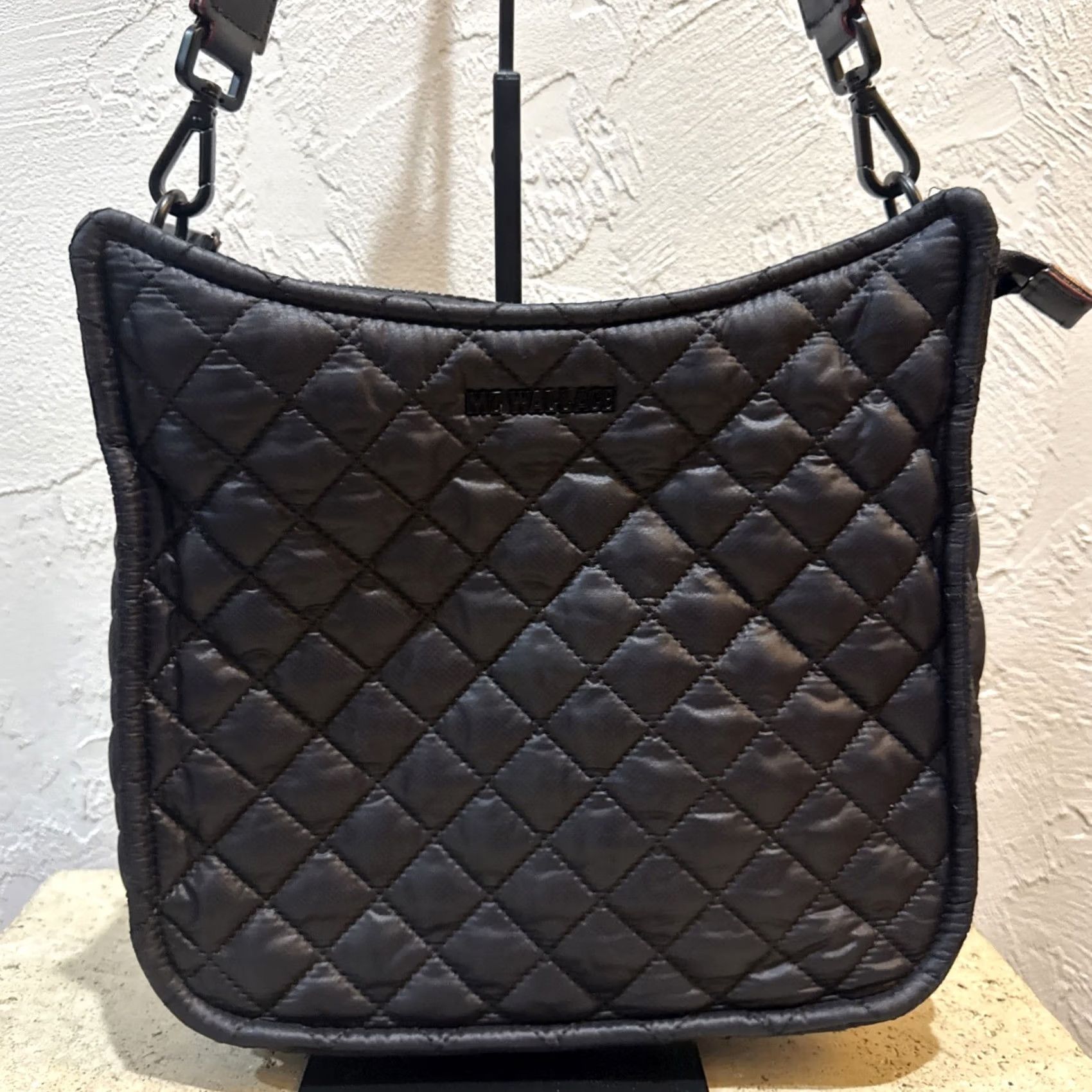 MZ Wallace MZ Wallace Metro Crossbody Purse Medium Quilt Lightweight Black Travel Nylon Organizer Adjustable Strap Women Size ONE SIZE - 2 Thumbnail