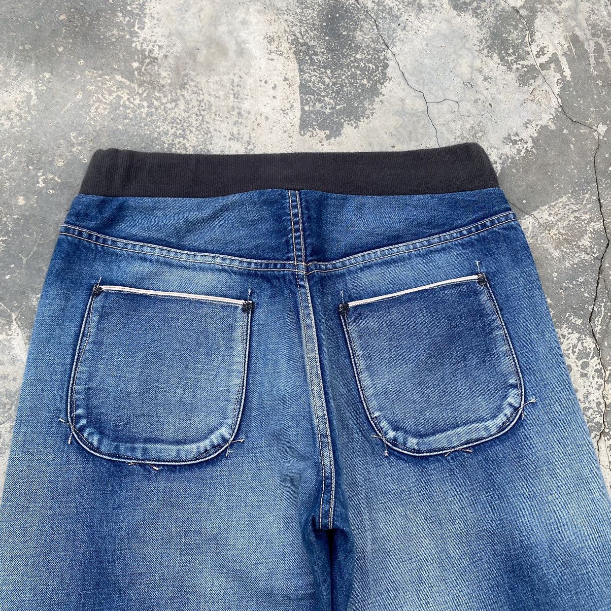 Japanese Brand KURO Hybrid Selvedge Repaired Jeans VISVIM KAPITAL STYLE Size US 29 - 5 Thumbnail