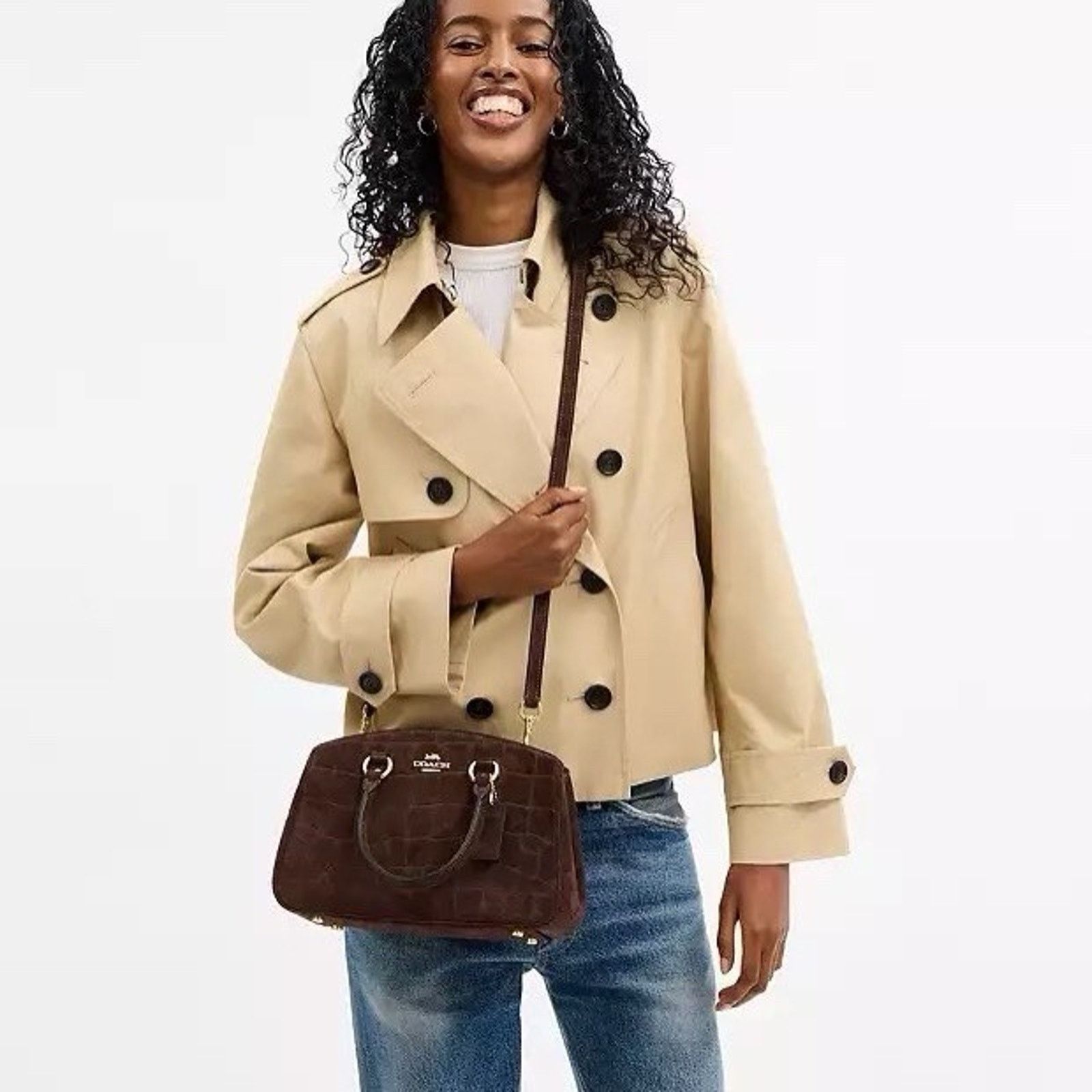 Coach NWT Coach Savannah Small Carryall Bag CCC73 Gold/Maple Size ONE SIZE - 9 Thumbnail