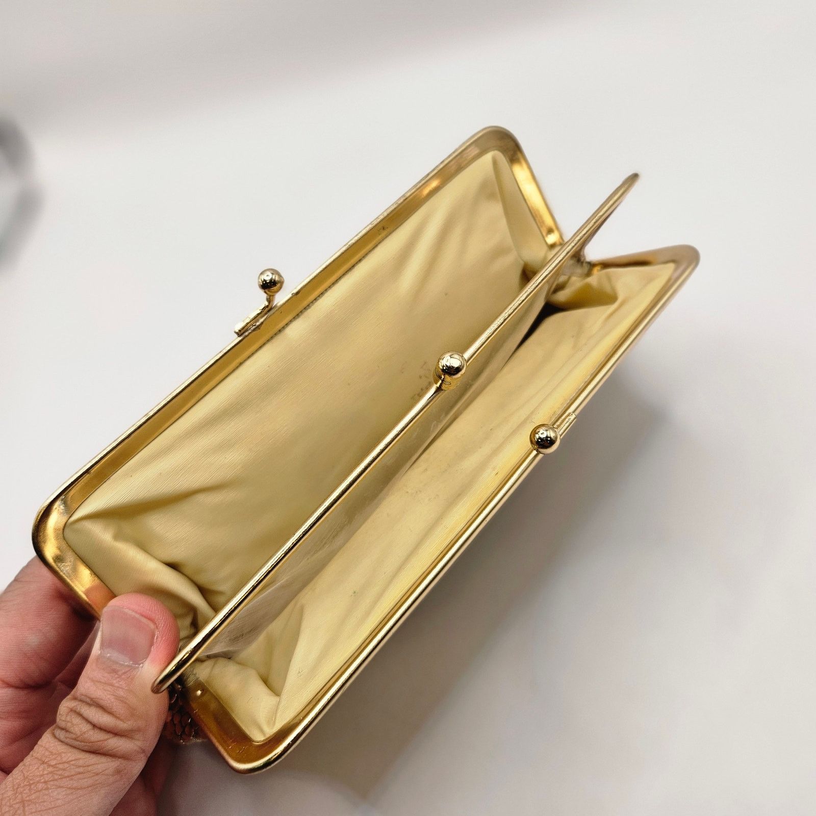 Other WHITING & DAVIS VINTAGE GOLD MESH EVENING CLUTCH BAG PURSE Size ONE SIZE - 3 Thumbnail