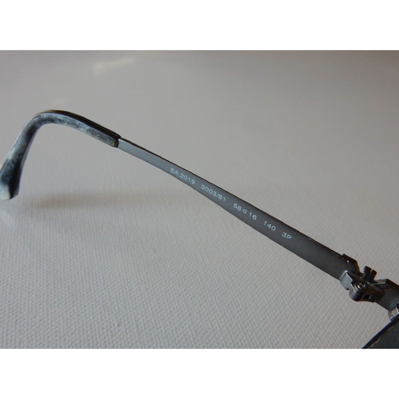 Emporio Armani Emporio Armani Sunglasses FRAMES ONLY 58[]16 140 2019 3003 *WORN EAR SOCKS* Size ONE SIZE - 6 Thumbnail