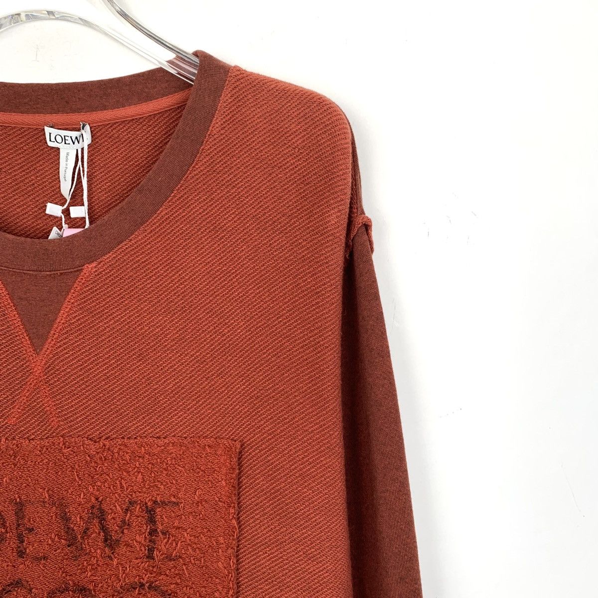 Loewe Loewe Red Logo Letter Intarsia Long Sleeve Knitwear K26WX Size M / US 6-8 / IT 42-44 - 3 Thumbnail