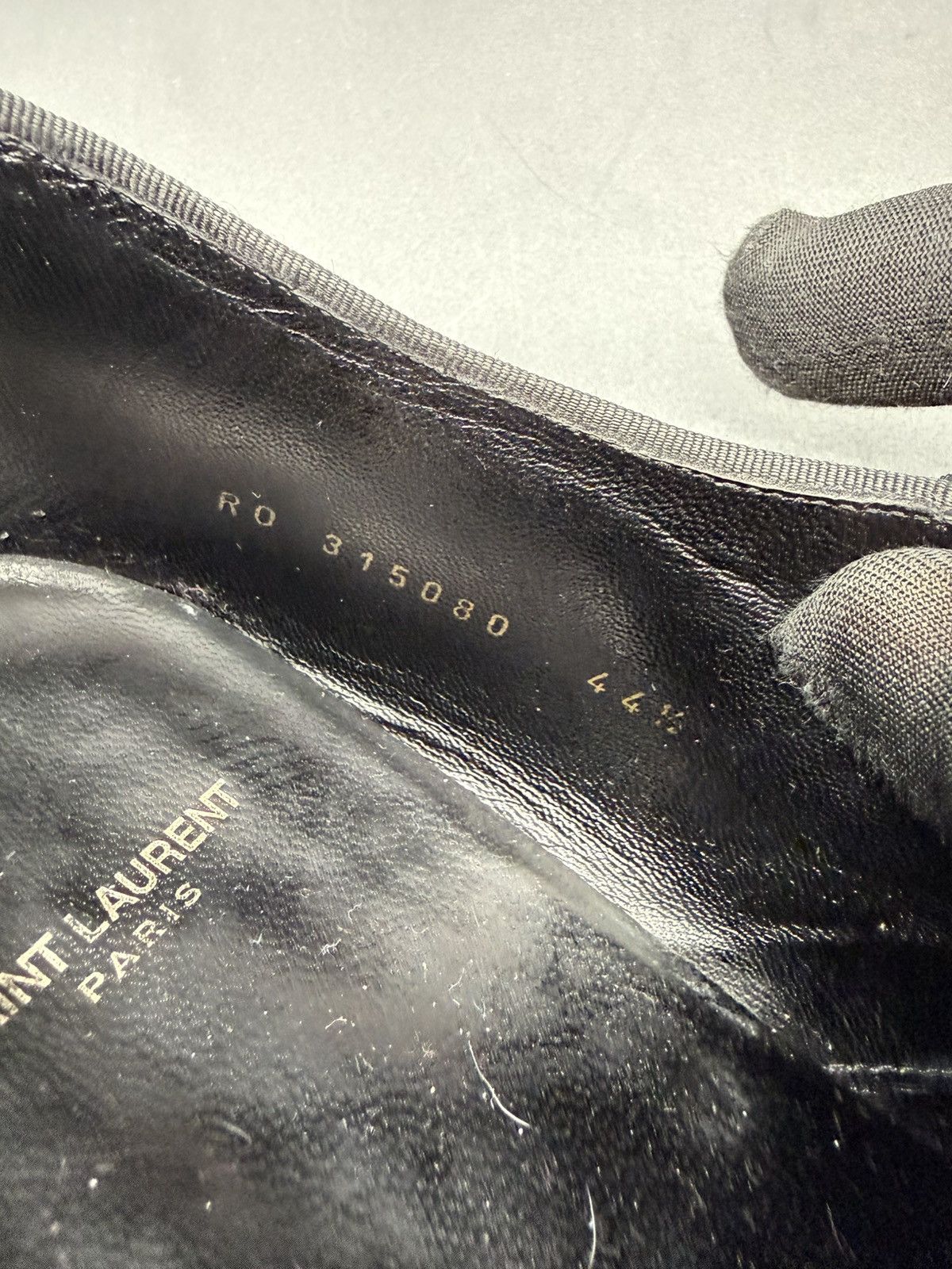 Saint Laurent Paris SAINT LAURENT PARIS — Black Leather Derby | EU 44.5 Size US 11.5 / EU 44-45 - 15 Thumbnail
